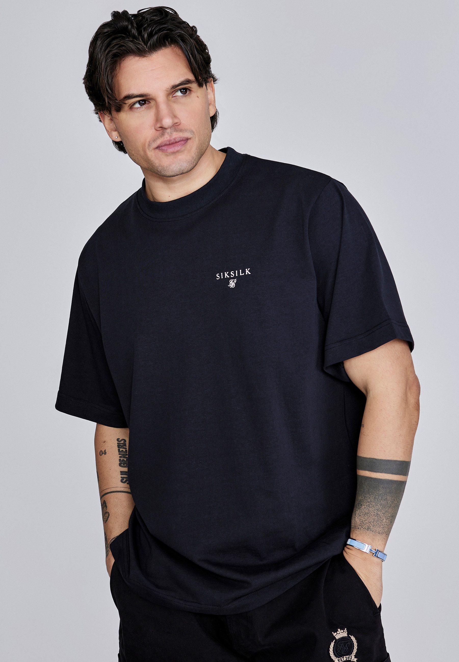 Siksilk T-Shirt SikSilk Herren Oversized T-Shirt günstig online kaufen
