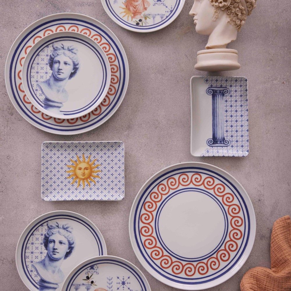 Kütahya Porselen Tafelservice Kütahya Porselen Greek 12-tlg. Servierset für 4 Personen, Porzellan