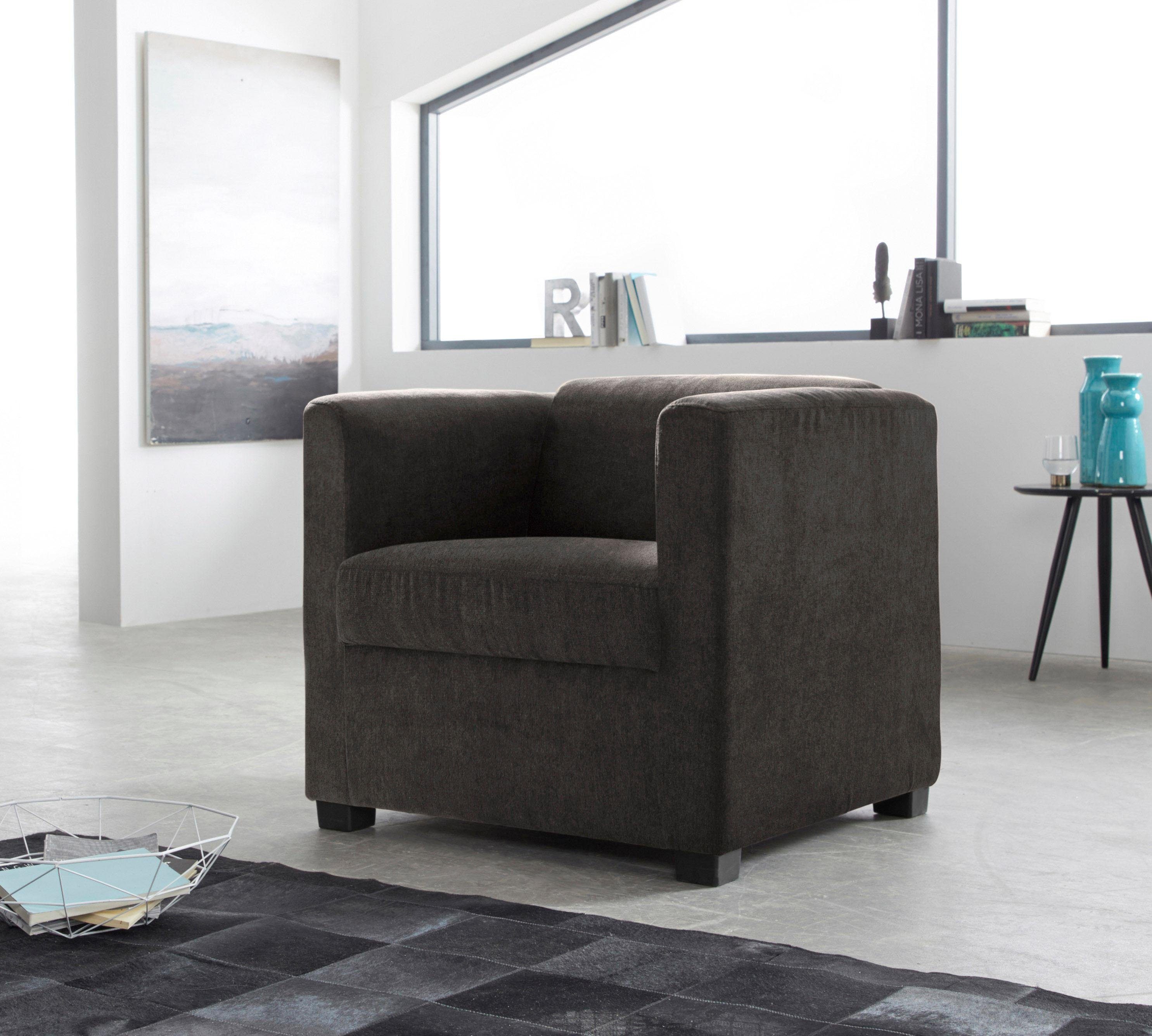 Home affaire Sessel Bob Cocktailsessel, Clubsessel, Loungesessel, in verschiedenen modernen Farben und Qualitäten