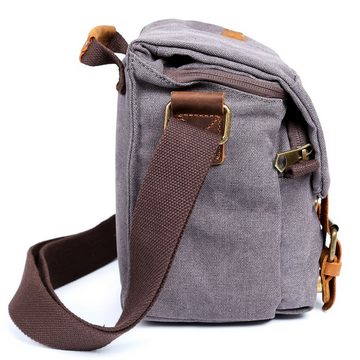 REDOM Kameratasche Fototasche Umhängetasche Henkeltasche Foto SLR Tasche Schultertasche (SLR-Kamera Tasche mit Innenausstattung, Wasserabweisend, mit Gepolsterter Einlage, Vintage, Canvas), für SLR DSLR Spiegelreflex Kamera Spiegelreflexkameras und Zubehör