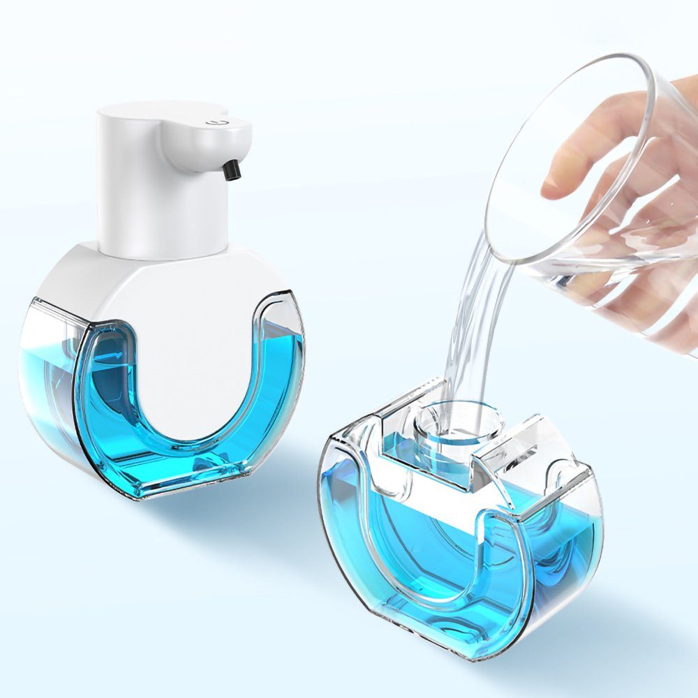 GelldG Seifenspender 420ml elektrischer berührungslos Seifenspender automatisch Sensor mit Weiß(Gel)