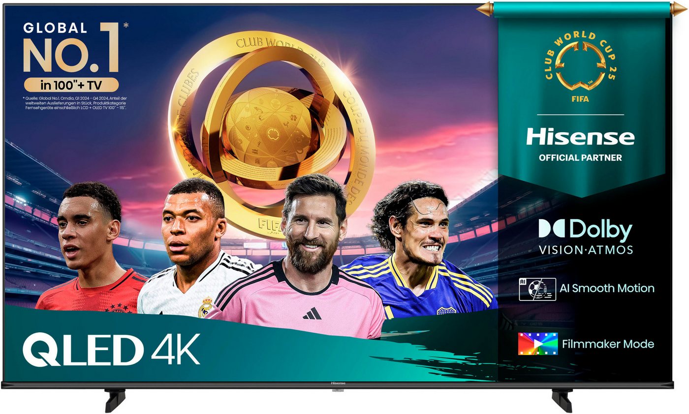 Hisense 65E77Q QLED-Fernseher (164 cm/65 Zoll, 4K Ultra HD, Smart-TV, 4K UHD QLED) schwarz ! RABATT: 31.03% Hisense 65E77Q QLED-Fernseher (164 cm/65 Zoll, 4K Ultra HD, Smart-TV, 4K UHD QLED) schwarz ! RABATT: 31.03%