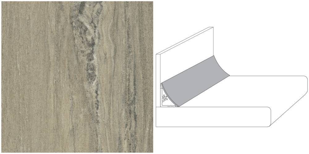 GetaLit Abschlussleiste Getalit Wandanschlußsystem Plus 59 cm, 20 x 30 mm, PVC