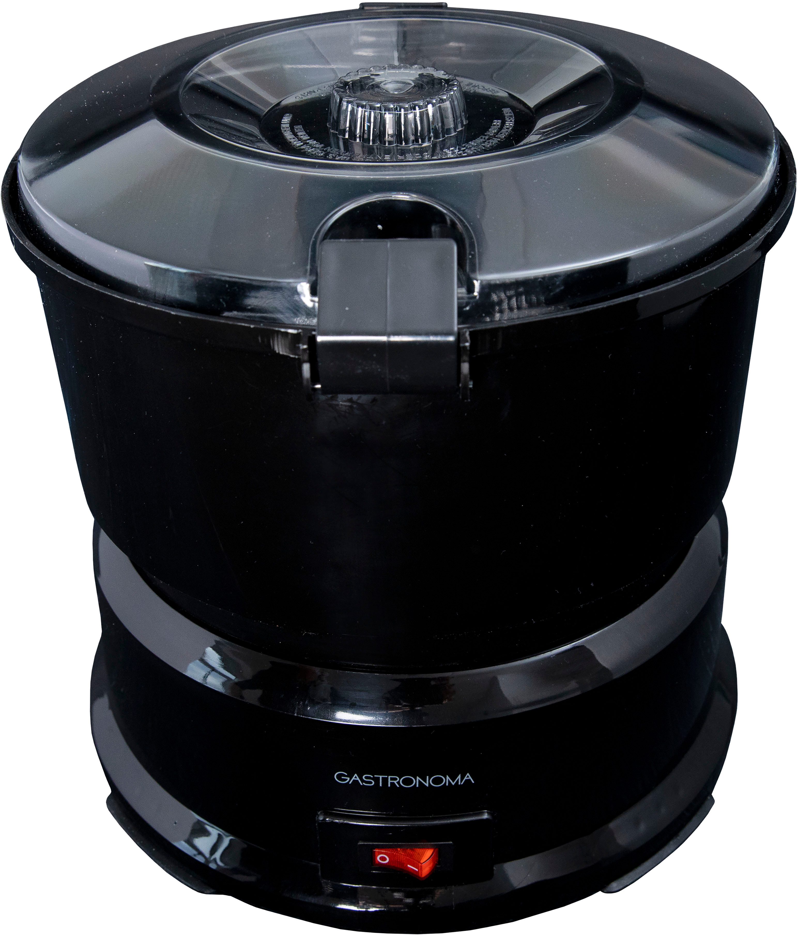 GASTRONOMA Küchenmaschine 18220001 Kartoffelschäler mit Salatschleuder, 85 W