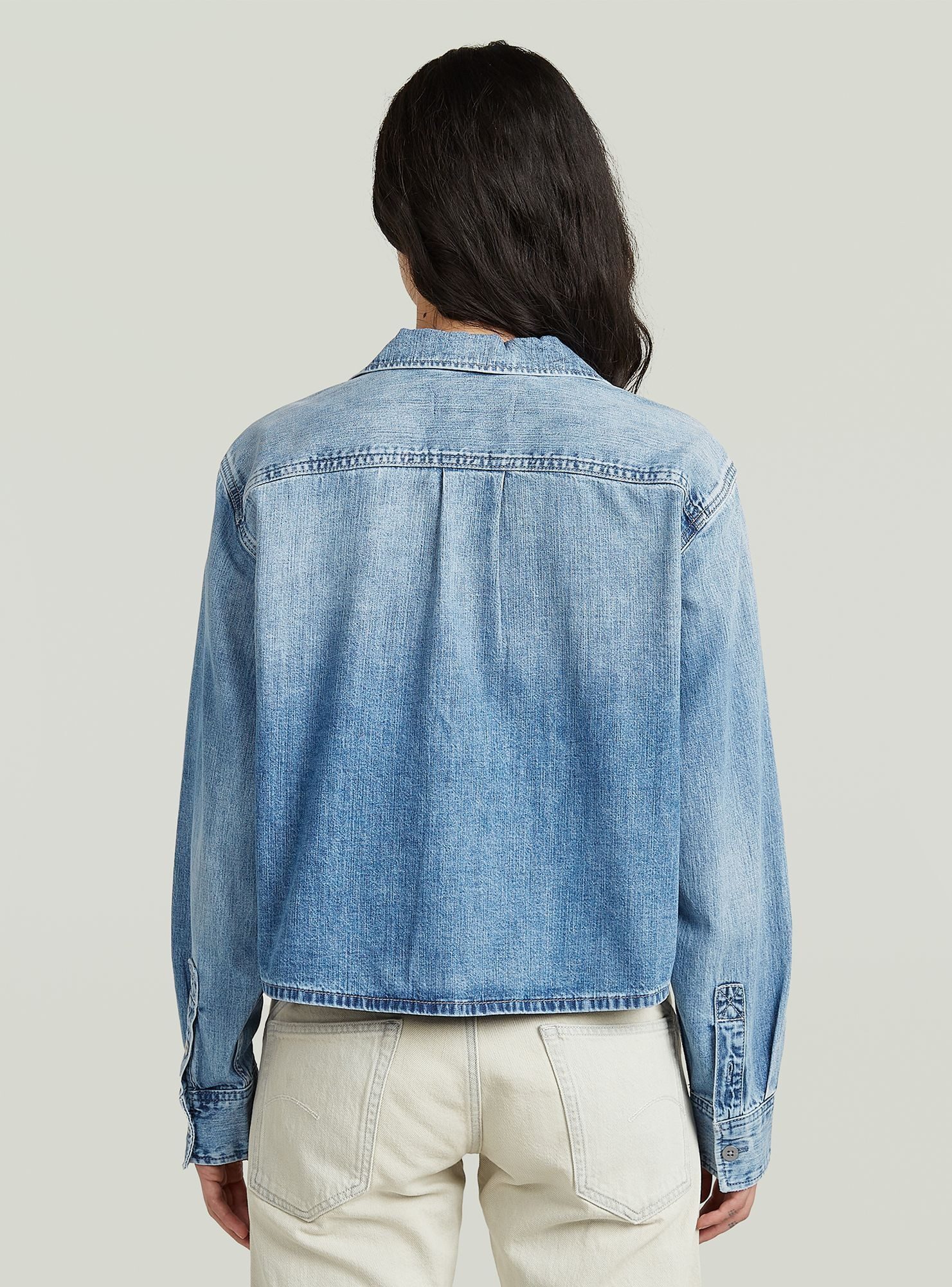 G-STAR Langarmshirt Resort Boxy Relaxed Shirt