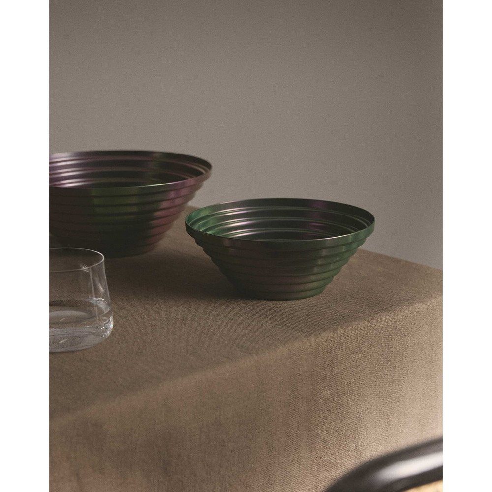 Alessi Schale Schale Maya D:20cm H:7,5cm glänzend poliert, Edelstahl 18/10
