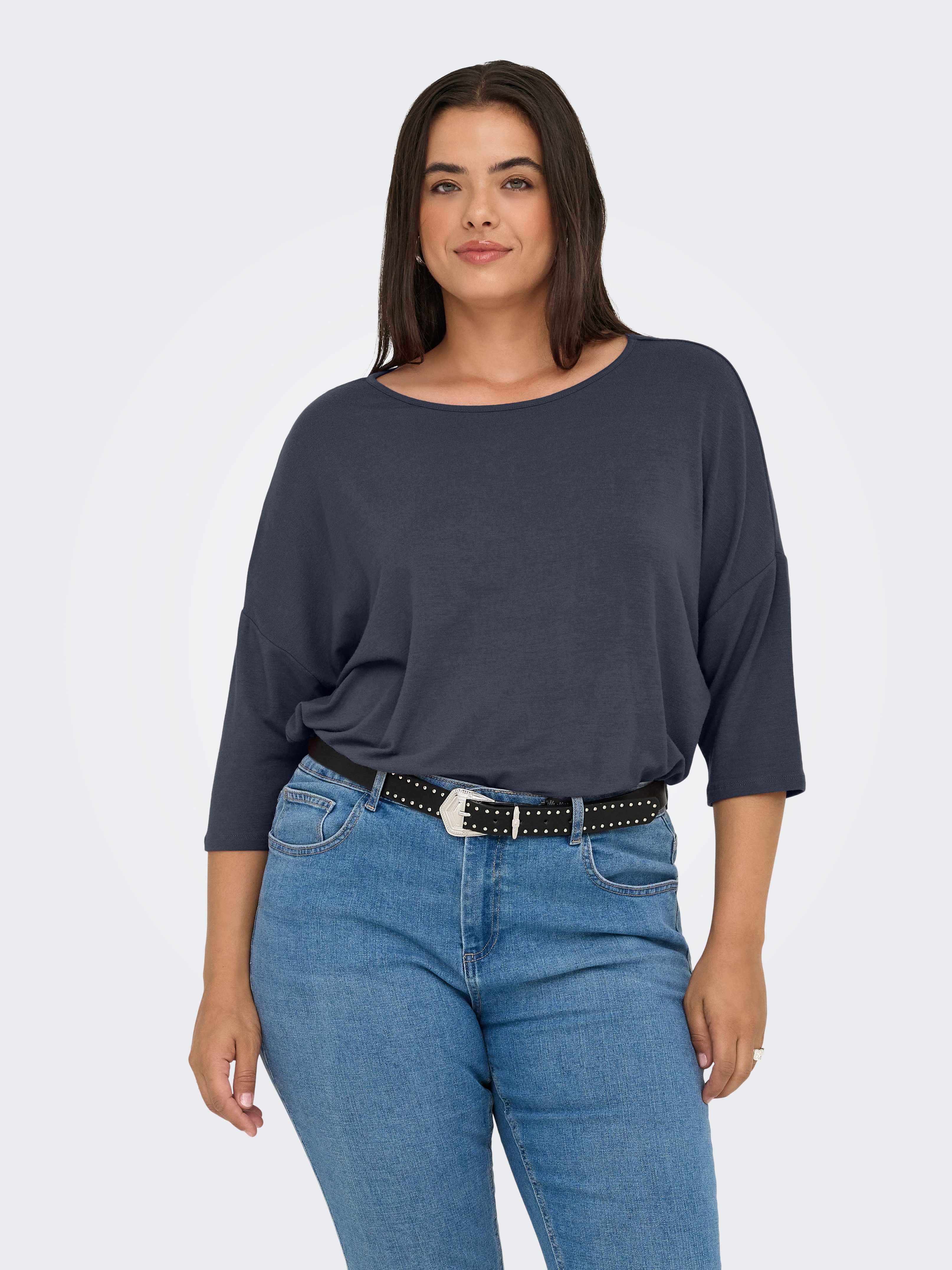 ONLY CARMAKOMA 3/4-Arm-Shirt CARLAMOUR 3/4 TOP günstig online kaufen