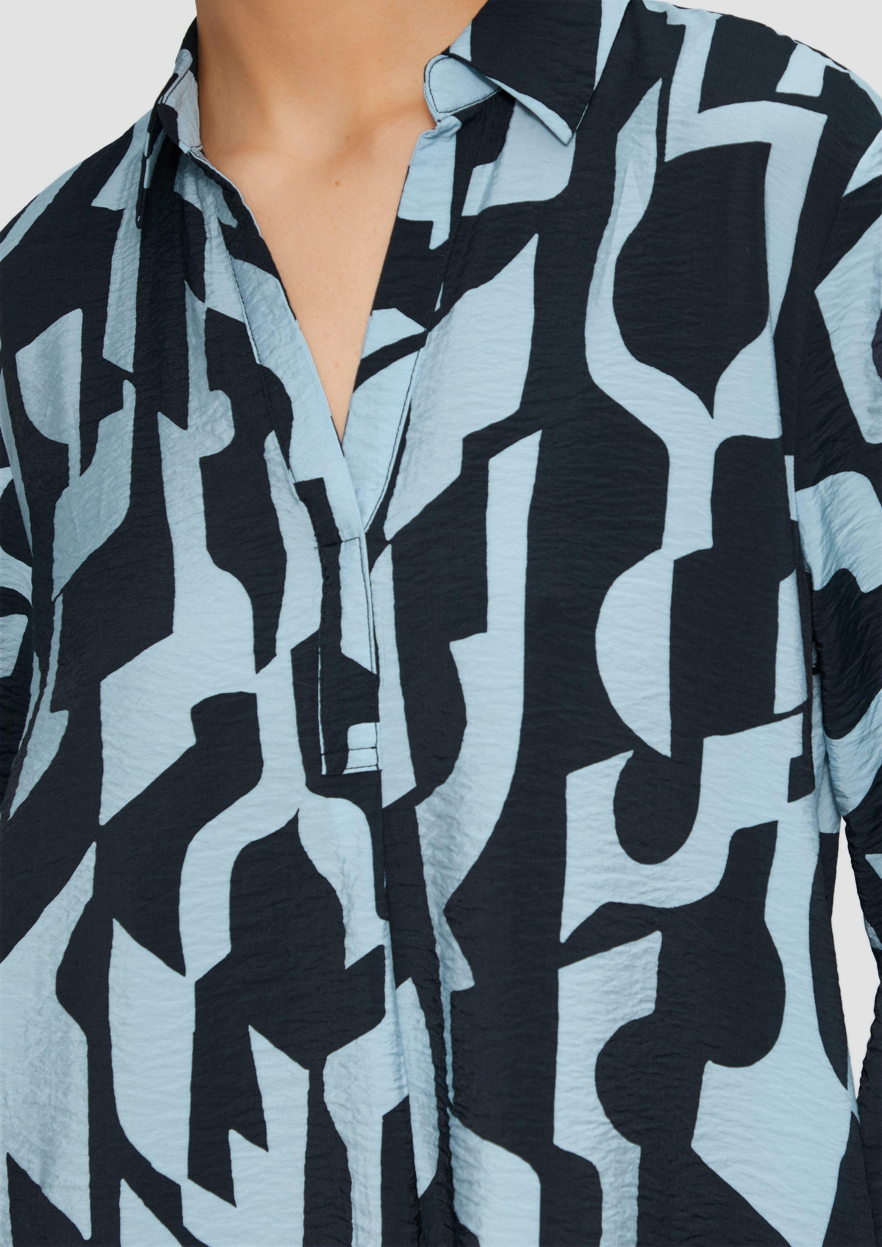 s.Oliver Minikleid Strukturiertes Kleid aus Viskosemix günstig online kaufen