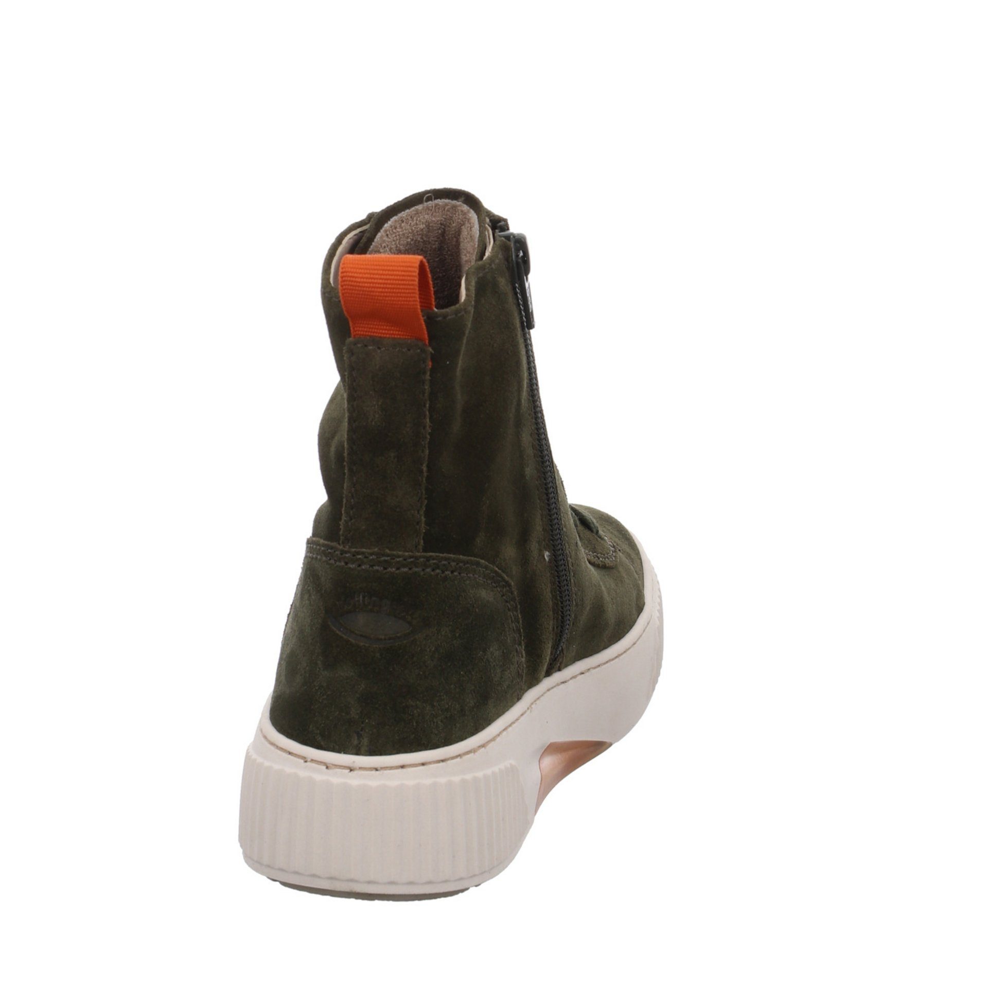 Gabor Boots grün Stiefel Veloursleder Schuhe Damen Elegant Klassisch Stiefel