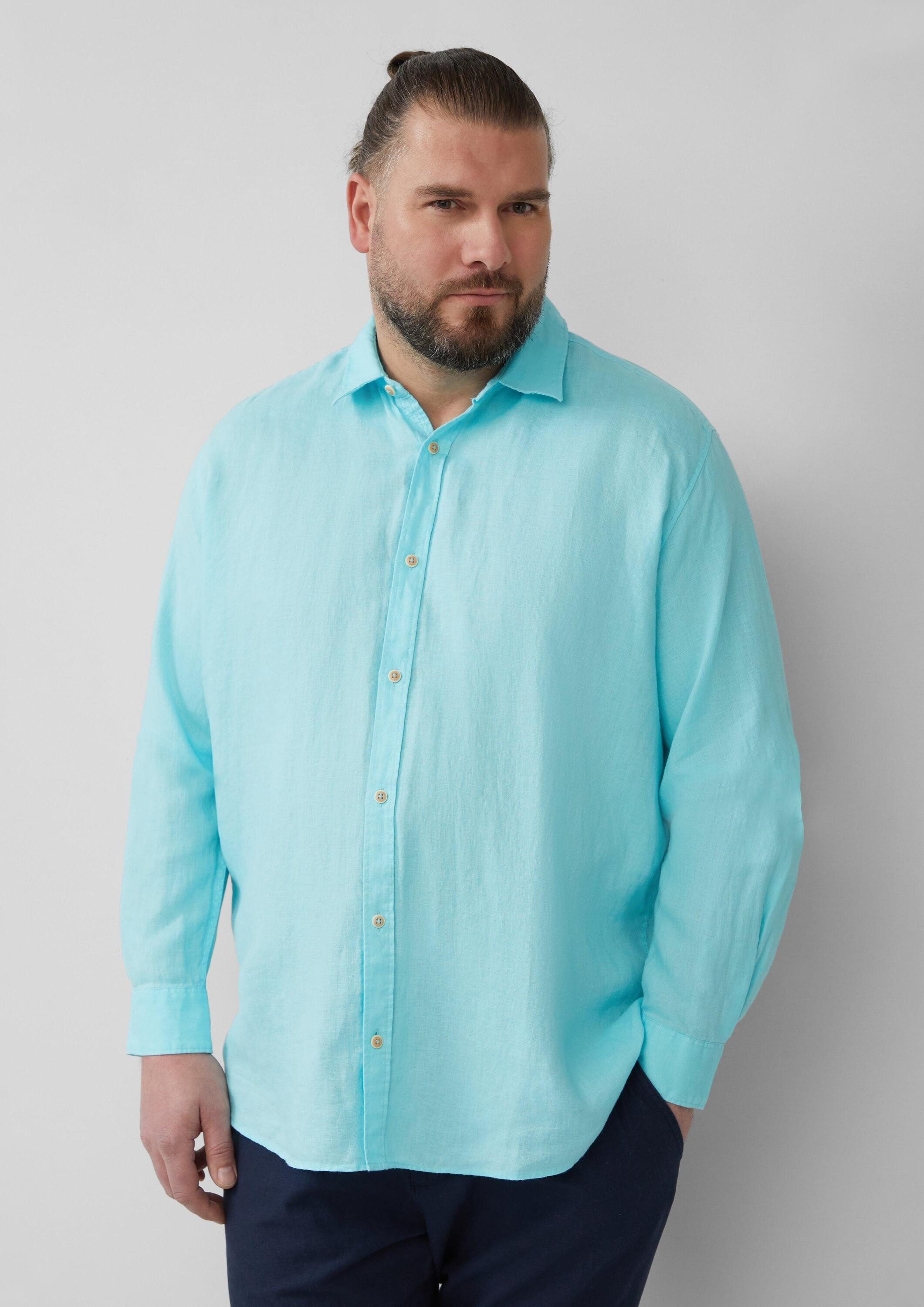 s.Oliver Langarmhemd Hemd Regular Fit: Langarmhemd aus Leinen
