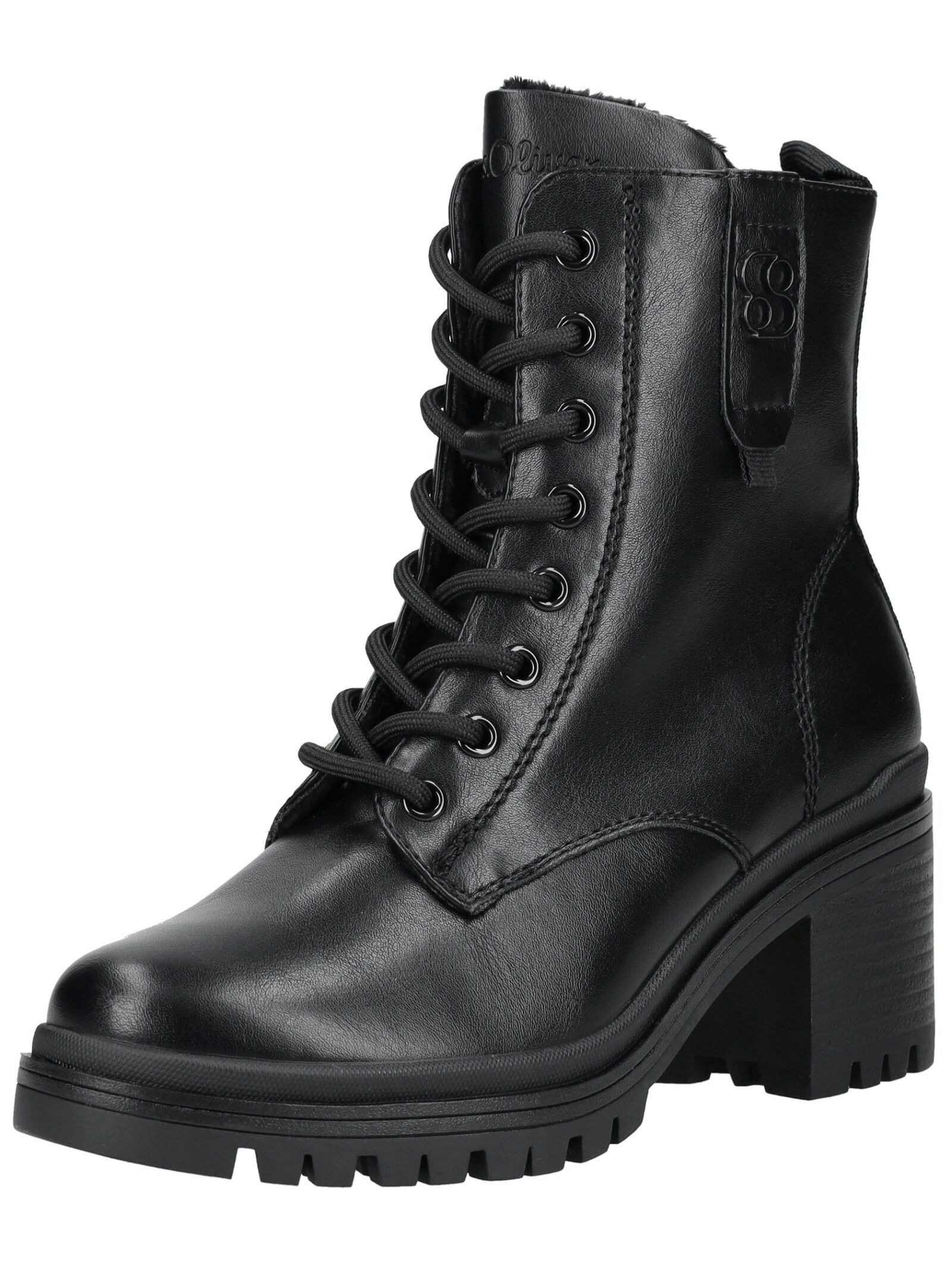 s.Oliver Stiefelette Lederimitat High-Heel-Stiefelette günstig online kaufen