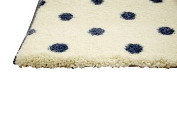 Kinderteppich Teppich Kinderzimmer Babyzimmer Jungen Anker maritim blau crème schwarz, Carpetia, rund, Höhe: 13 mm