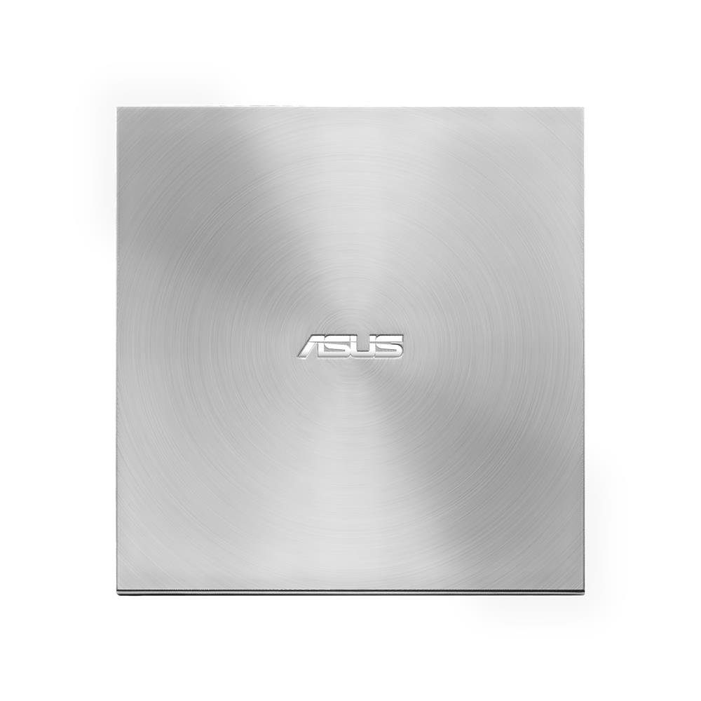 Asus ZenDrive U9M USB-C DVD-Brenner (USB Typ-C, USB Typ-A, BD 6x/DVD 8x/CD 24x, externer Ultra SLIM DVD Brenner Silber inkl. USB-C Kabel)