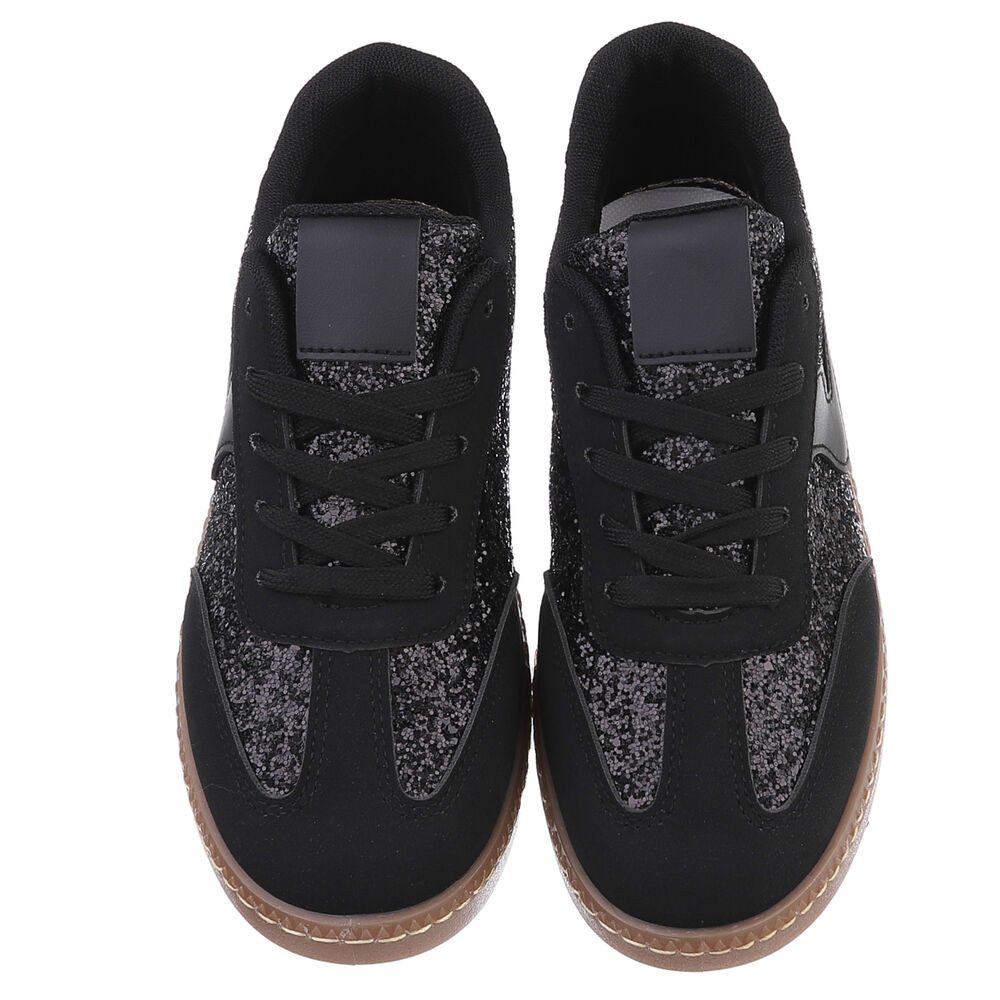 Ital-Design Damen Low-Top Freizeit Sneaker (88519184) Flach Sneakers Low in Schwarz – Bild 4 von 5