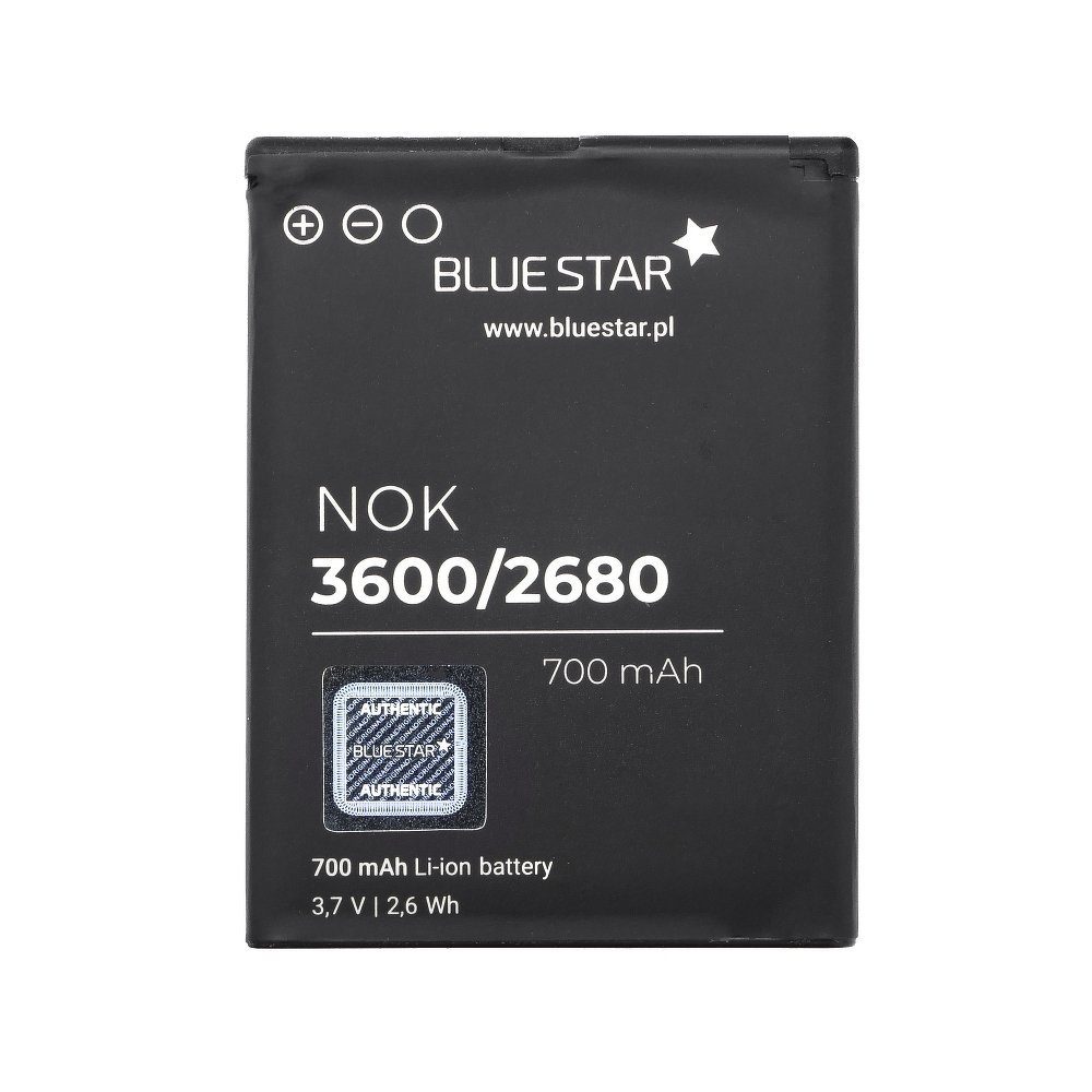 BlueStar Akku Ersatz kompatibel mit Nokia 3710 fold 700 mAh Austausch Batterie Accu Nokia BL-4S Smartphone-Akku
