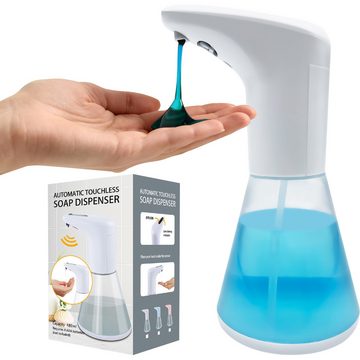 Retoo Seifenspender Seifenspender Automatischer Sensor Infrarot Hand Handfrei 400ml Weiße, (set, Automatischer Seifenspender, Bedienungsanleitung Originalverpackung), IPX4-Wasserbeständigkeit, Betrieben mit 3 AA-Batterien.