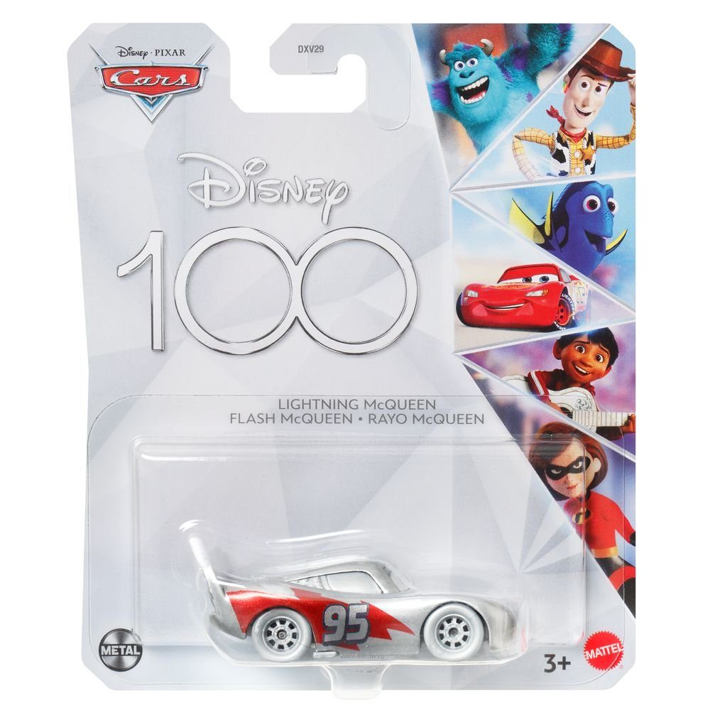 Jahre Disney Cast McQueen 100 Disney Lightning 1:55 Spielzeug-Rennwagen Edition Cars Cars Autos Mattel Fahrzeuge