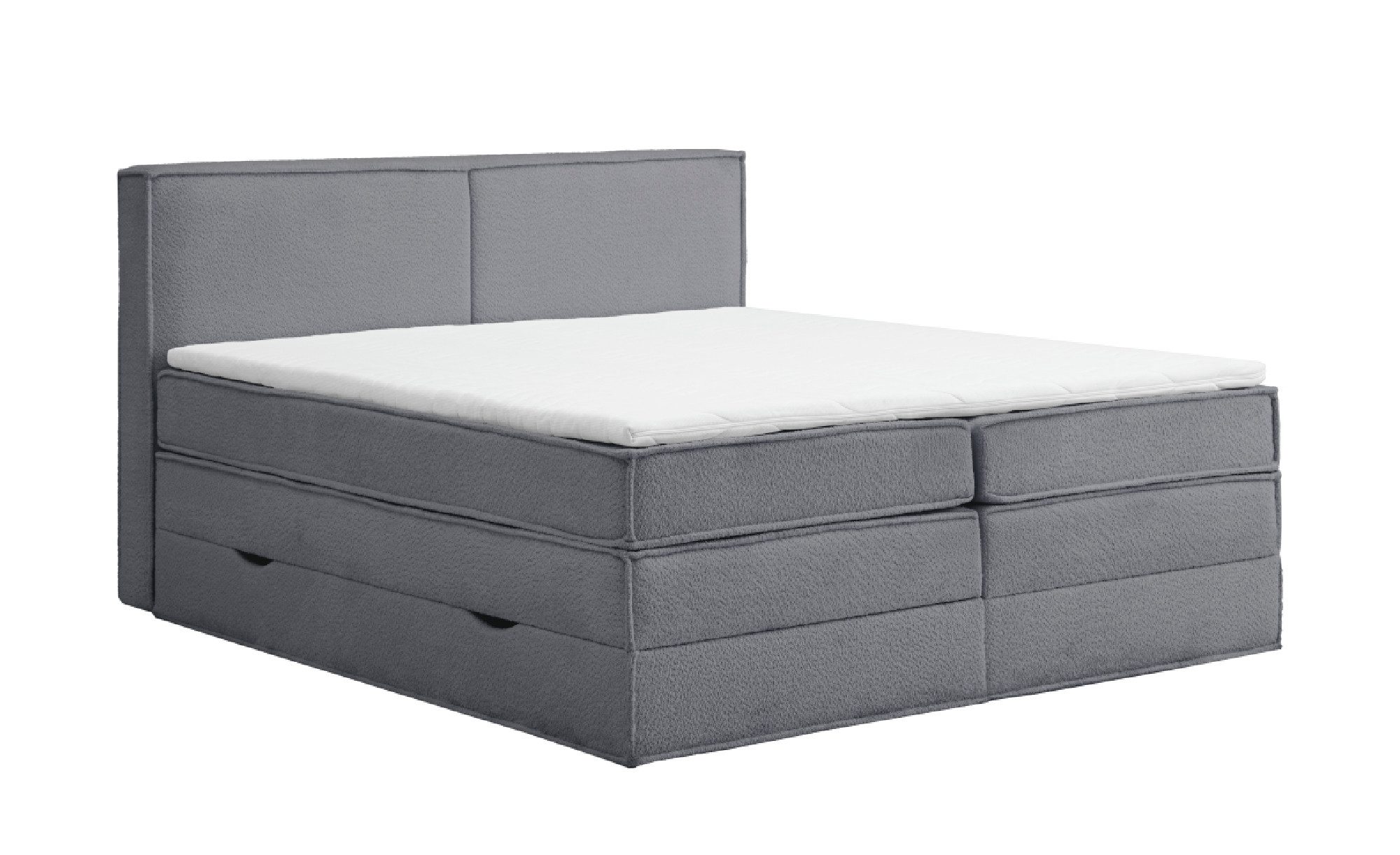 interbed Boxspringbett Delft (140x200 cm, inkl. Bettkasten), Anthrazit