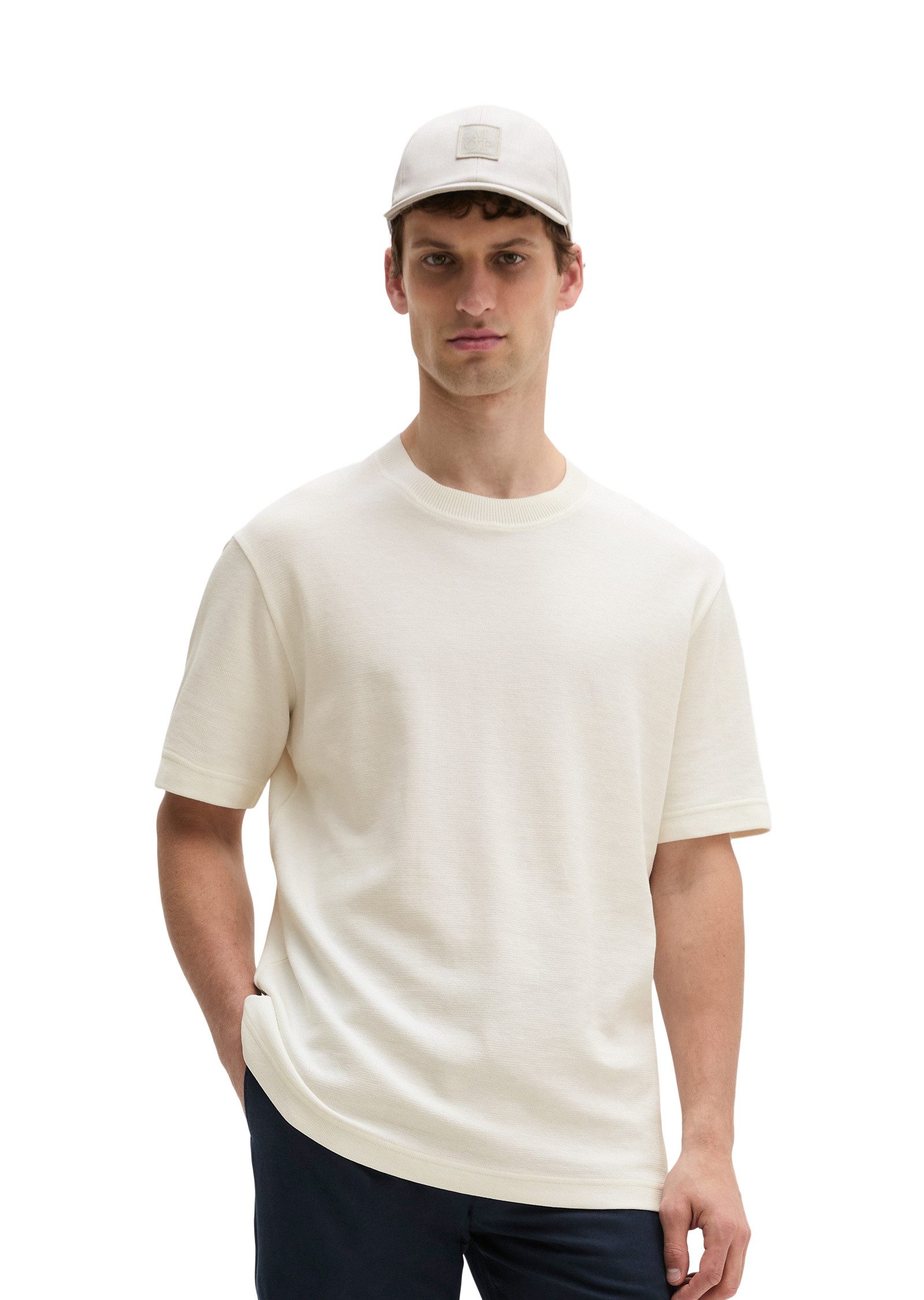 Marc O'Polo T-Shirt aus mittelschwerem Bio-Baumwoll-Jersey