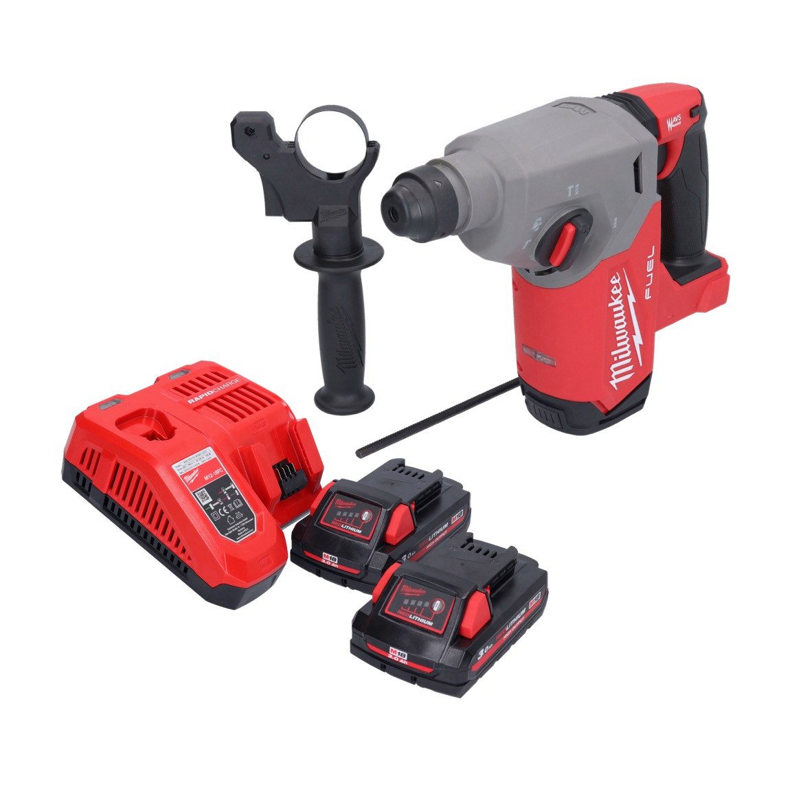 Milwaukee Akku-Bohrhammer M18 FH-302 Akku Bohrhammer 18 V 2,5 J SDS plus Brushless + 2x Akku