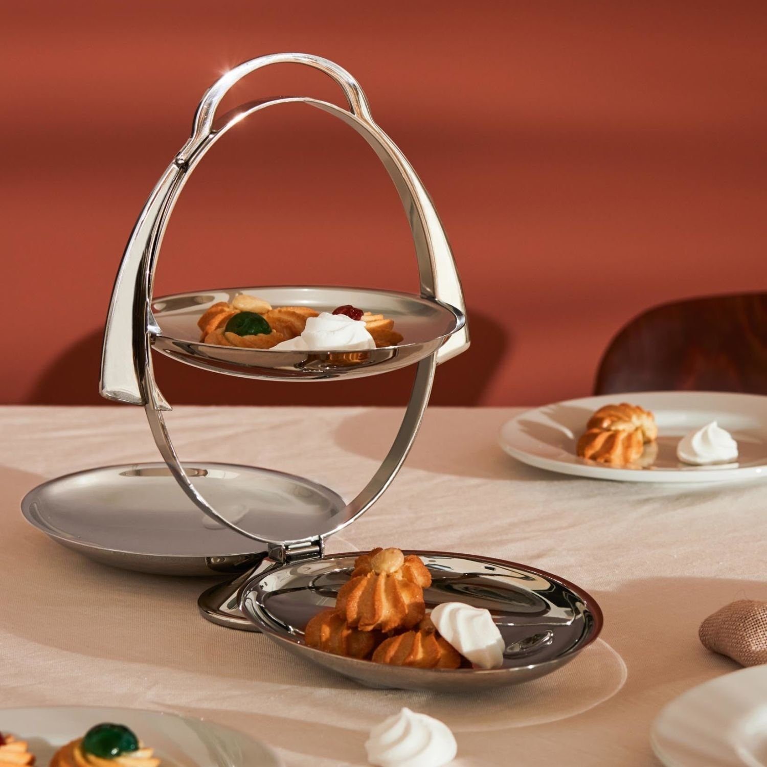 Alessi Etagere Anna Gong, Edelstahl