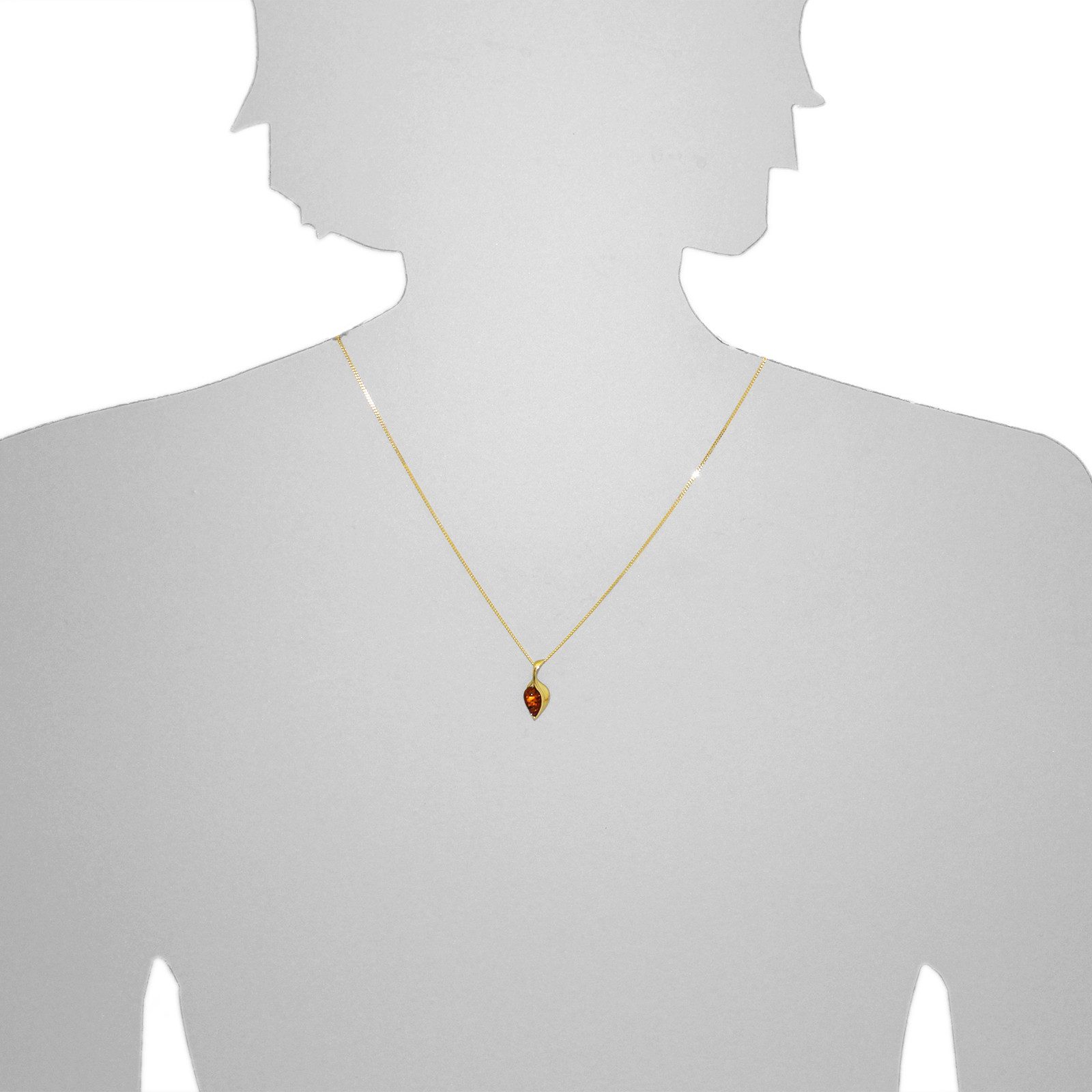 OSTSEE-SCHMUCK Kette mit Anhänger Ostsee-Schmuck Kette mit Anhänger Ires Kette mit Anhänger Ires (2-tlg)