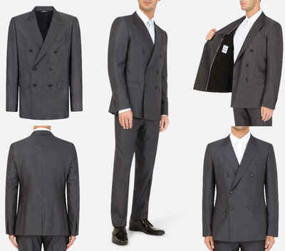 DOLCE & GABBANA Anzug Dolce&Gabbana Double-Breasted Martini Suit Zweireihiger Smoking Anzug