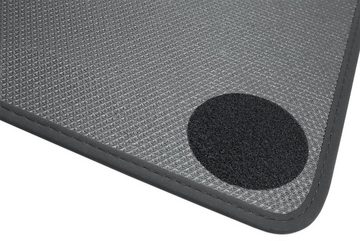 teileplus24 Auto-Fußmatten BGF650 Velours Fußmatten Set kompatibel mit BMW i3 I01 2013-2020