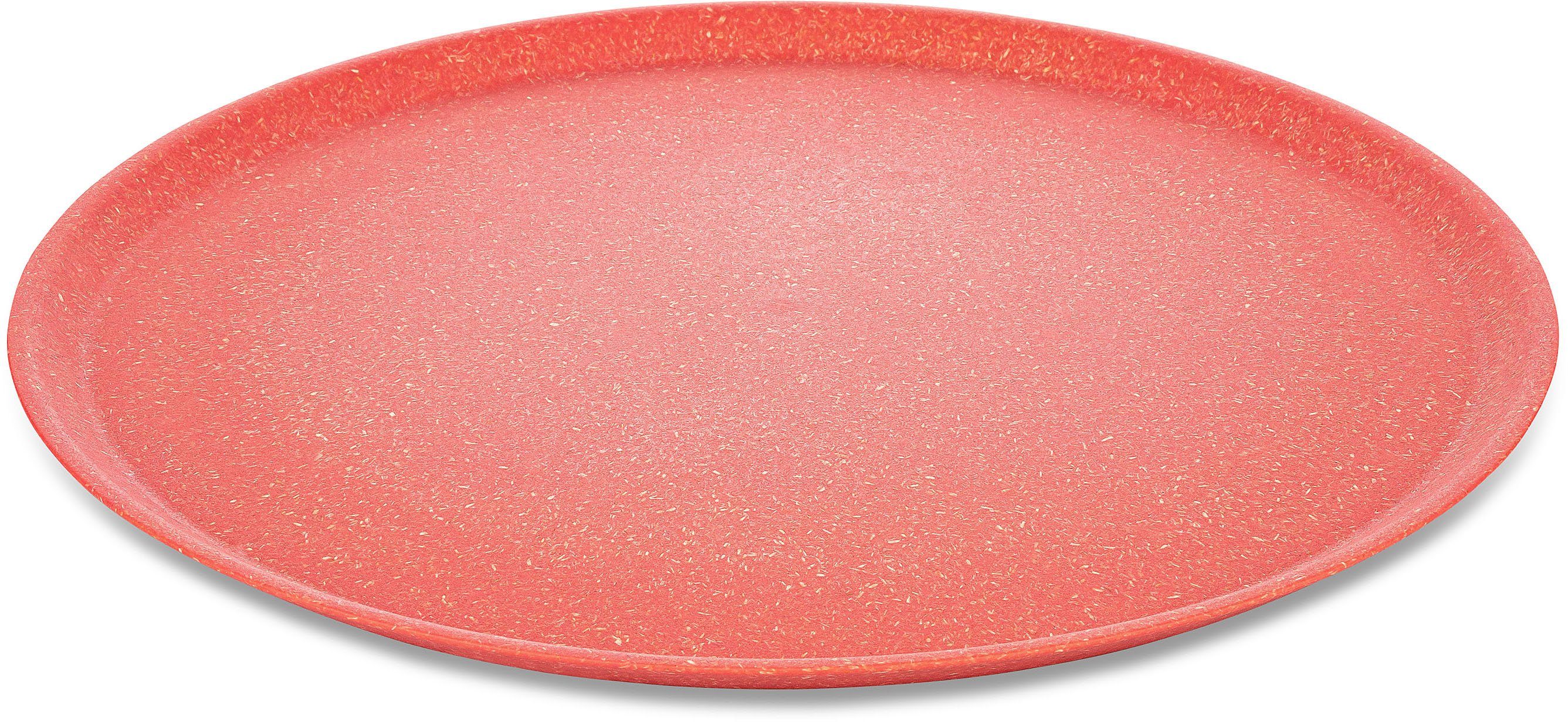 KOZIOL Speiseteller CONNECT PLATE Ø 25,5 cm, aus biozirkulärem Material, (4 St), Spülmaschinengeeignet und melaminfrei, Made in Germany
