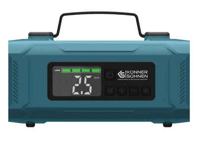 Könner & Söhnen KS JSP-2000 Autobatterie-Ladegerät (Lithium-Ionen-Akku 14800 mAh, 1-tlg., pneumatischer Druck 140 psi, Aufblasgeschwindigkeit 22 l/min, digitales Display, Notfall-LED-Taschenlampe, Powerbank)