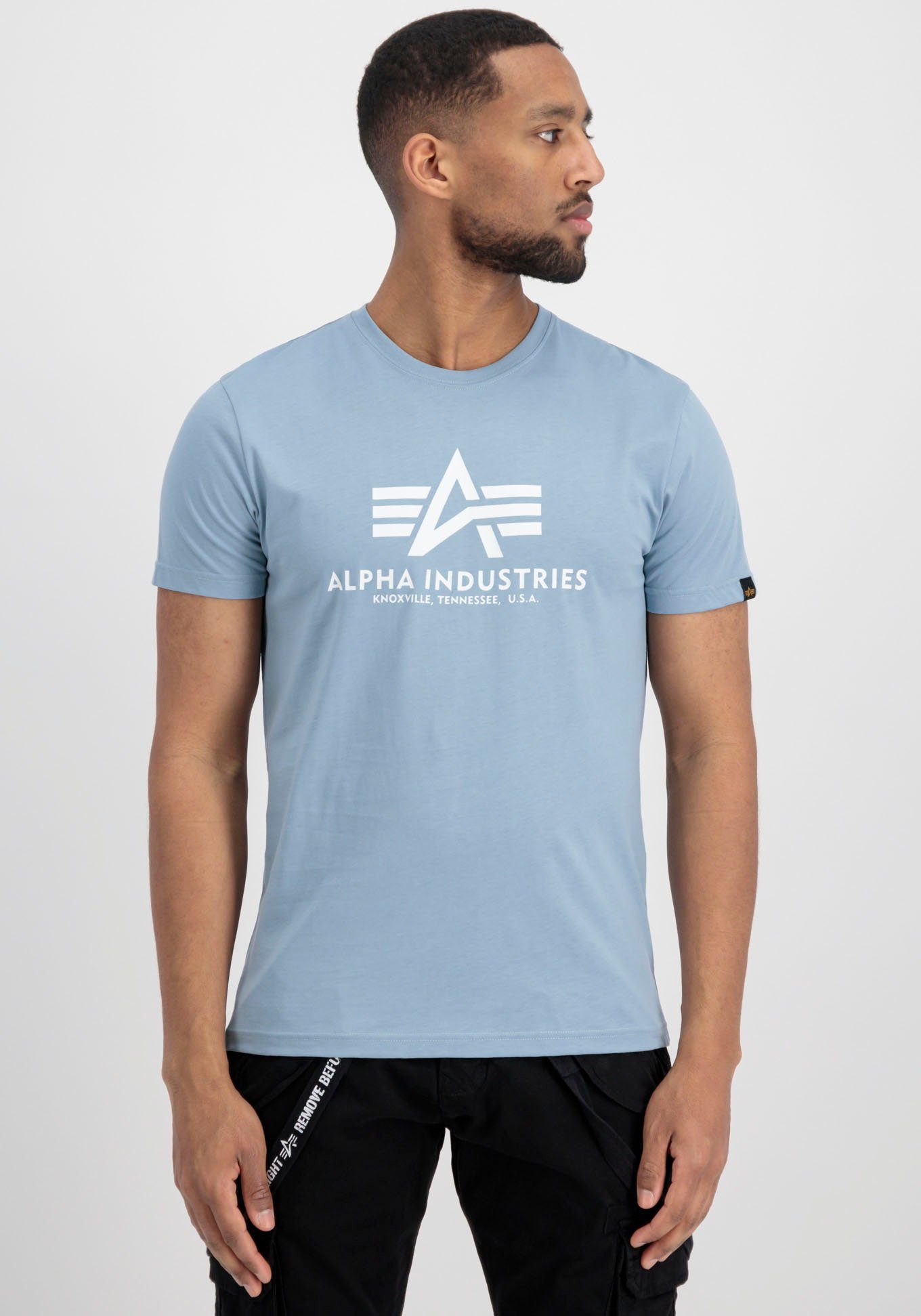 Industries Alpha T-Shirt T-Shirt Basic greyblue