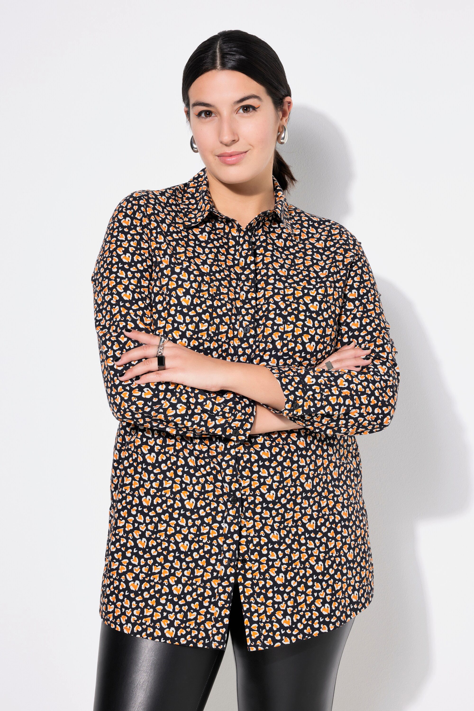 Studio Untold Longbluse Hemdbluse Boxy Shape günstig online kaufen
