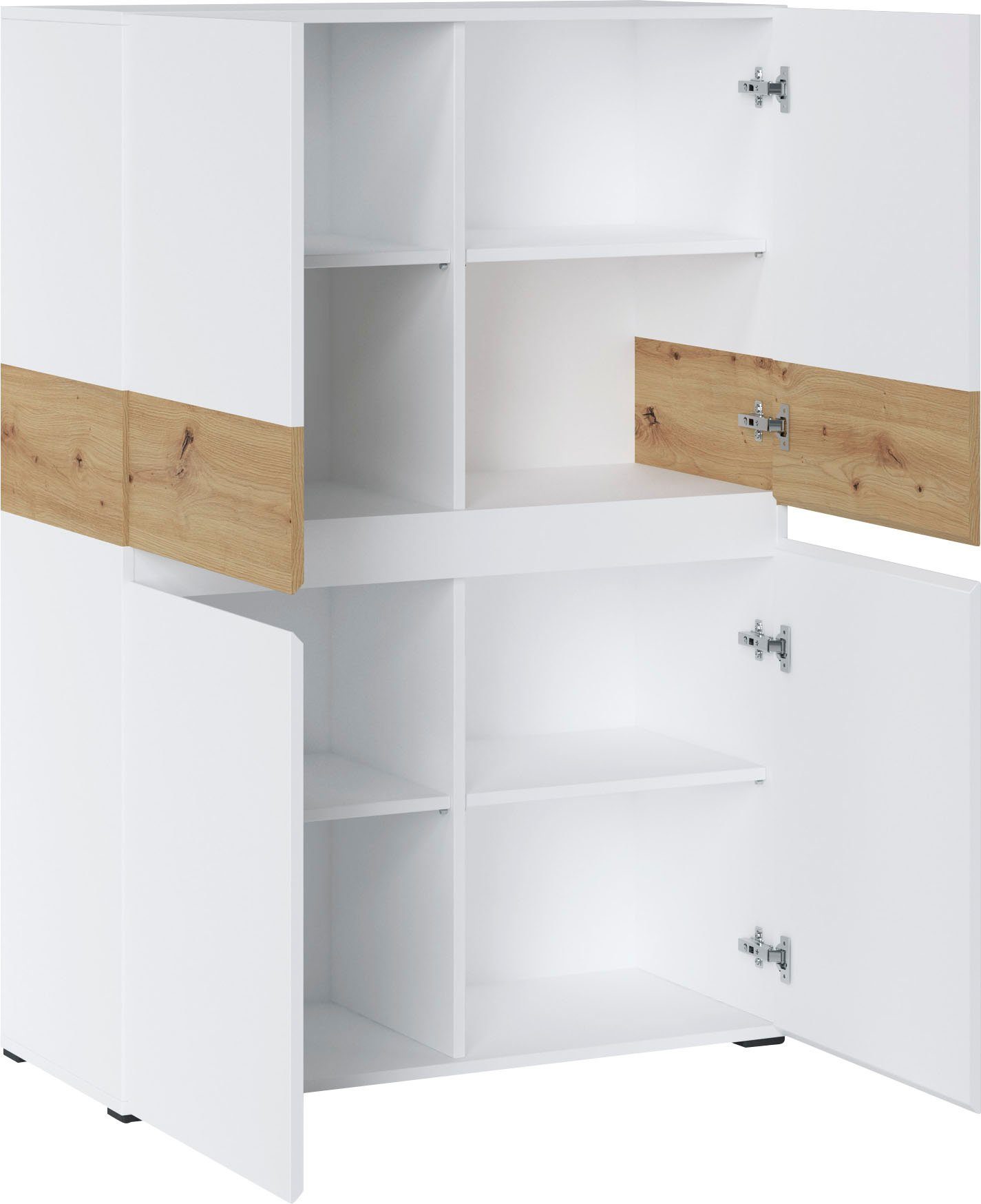 Home affaire Highboard Rimini, Höhe 129 cm