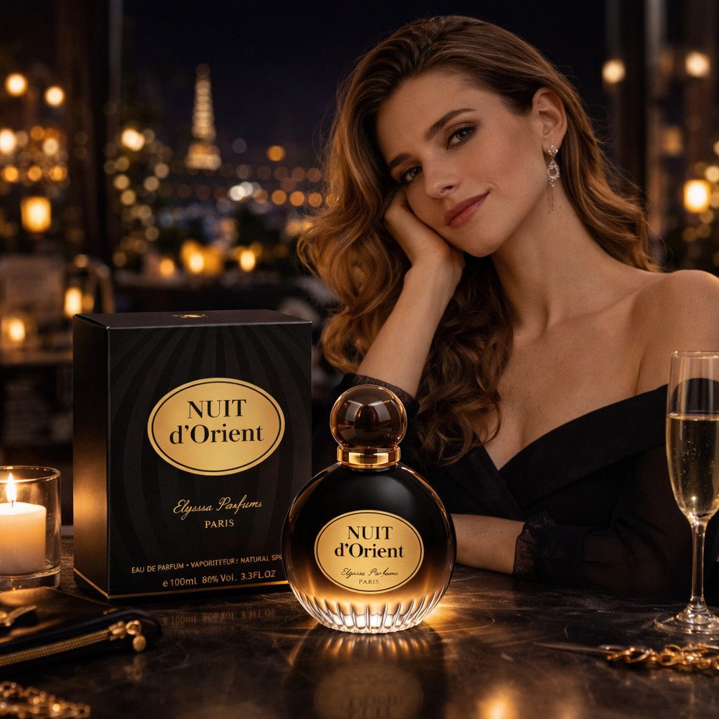 Elysees Fashion Paris Eau de Parfum Nuit D’Orient Damenduft, Orientalisch, Süß, aus Paris 100 ml, 1-tlg., Hergestellt in Paris, Langanhaltend, Rosig, Cremig, Sinnlich