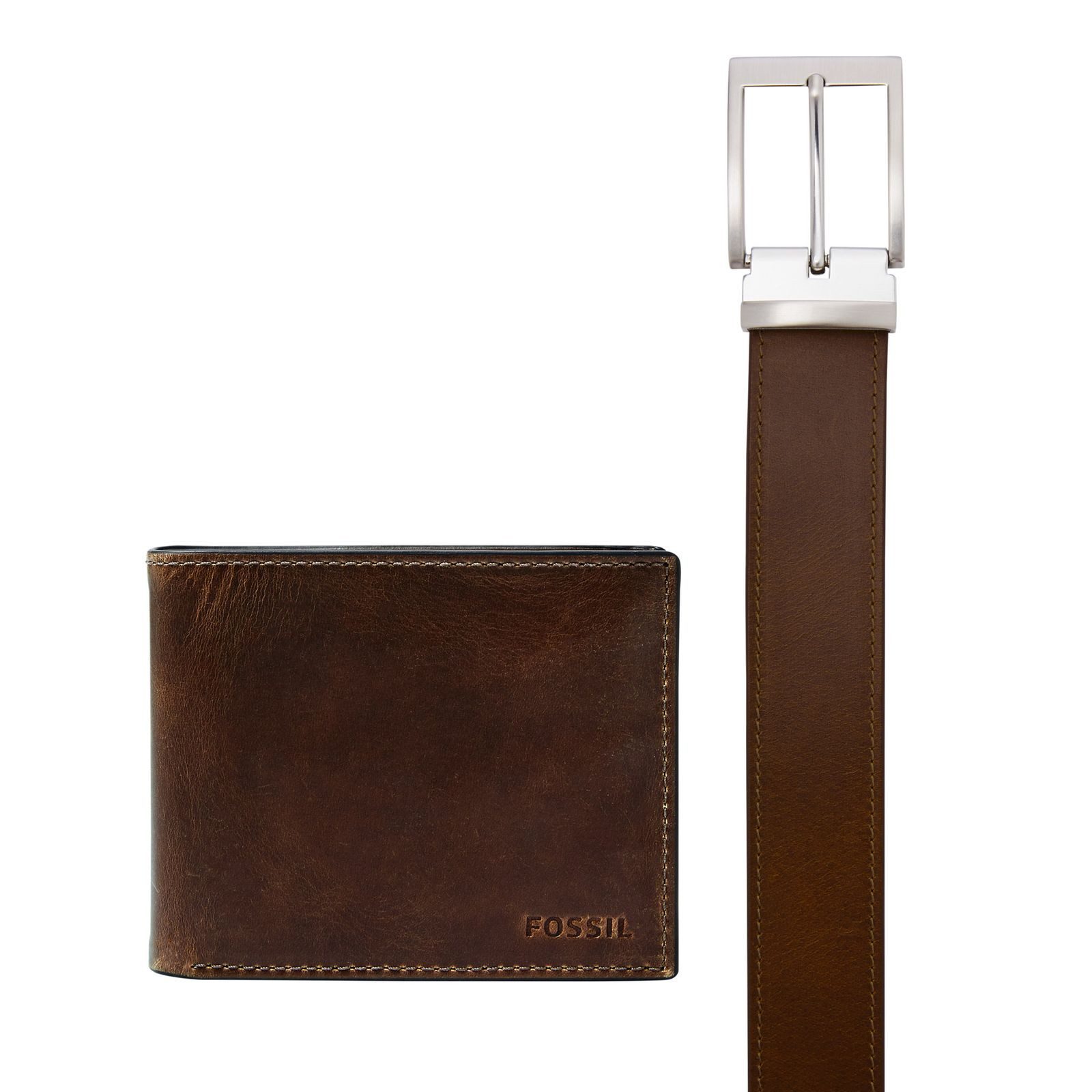 Fossil Geldbörse (Set, 2-tlg), aus echtem Leder