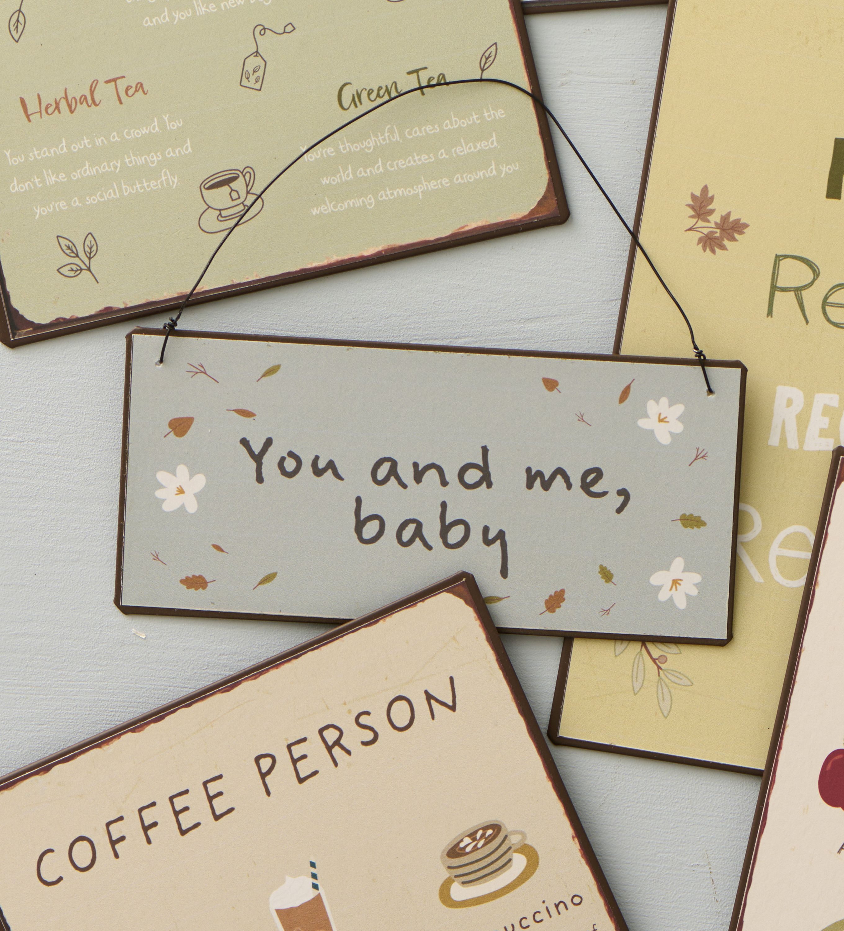 Ib Laursen Metallschild Ib Laursen Schild Blechschild Metallschild Türschild "You and me