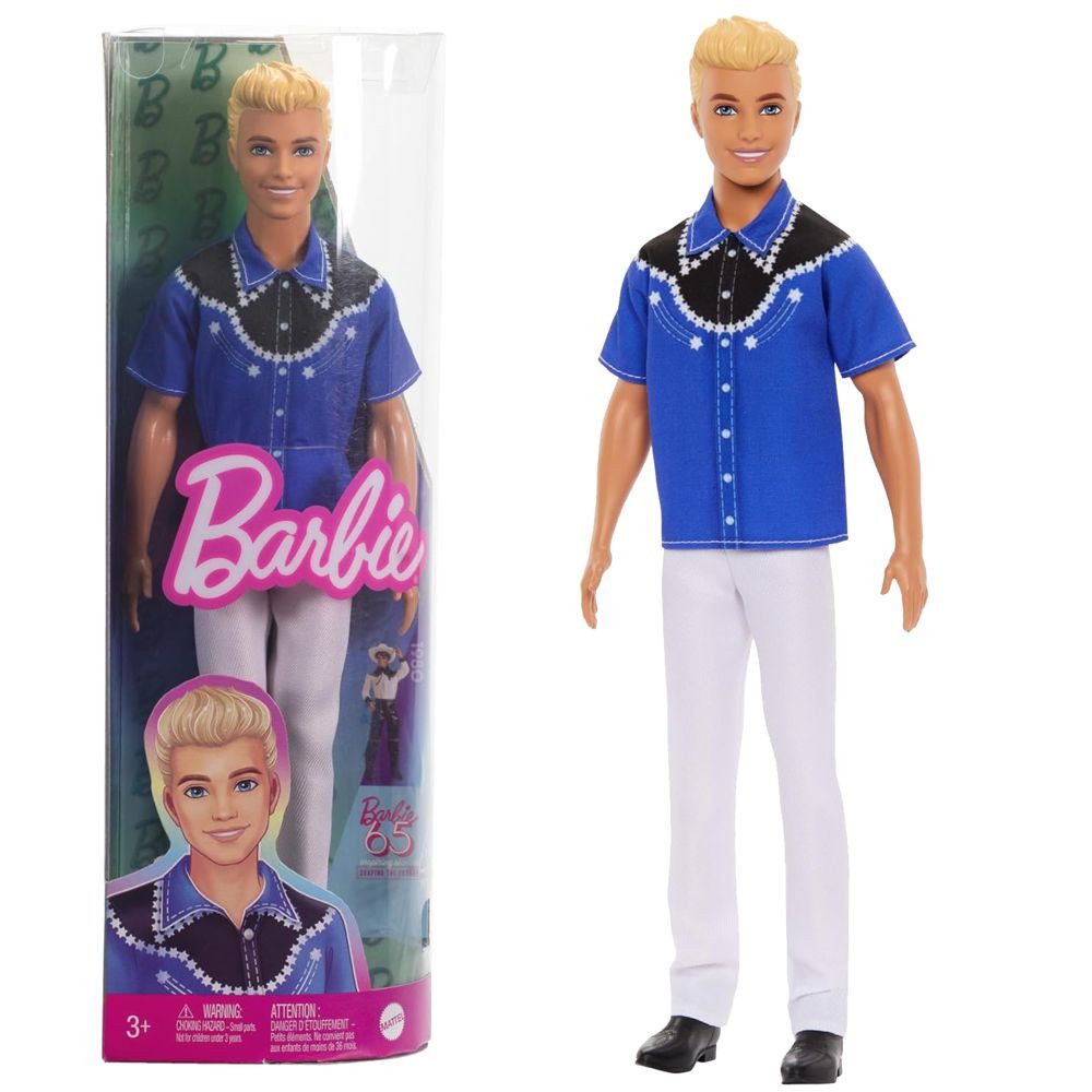 Barbie Anziehpuppe Ken Puppe blond Western Style Barbie HRH25 Mattel Fashionistas 226