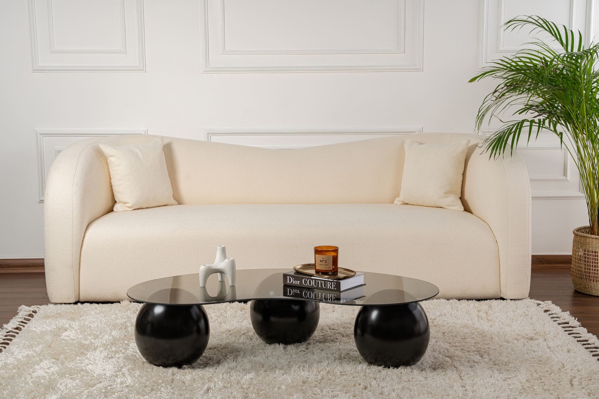 Skye Decor Couchtisch Sphere (1 Tisch), Organisch geformte Tischplatte