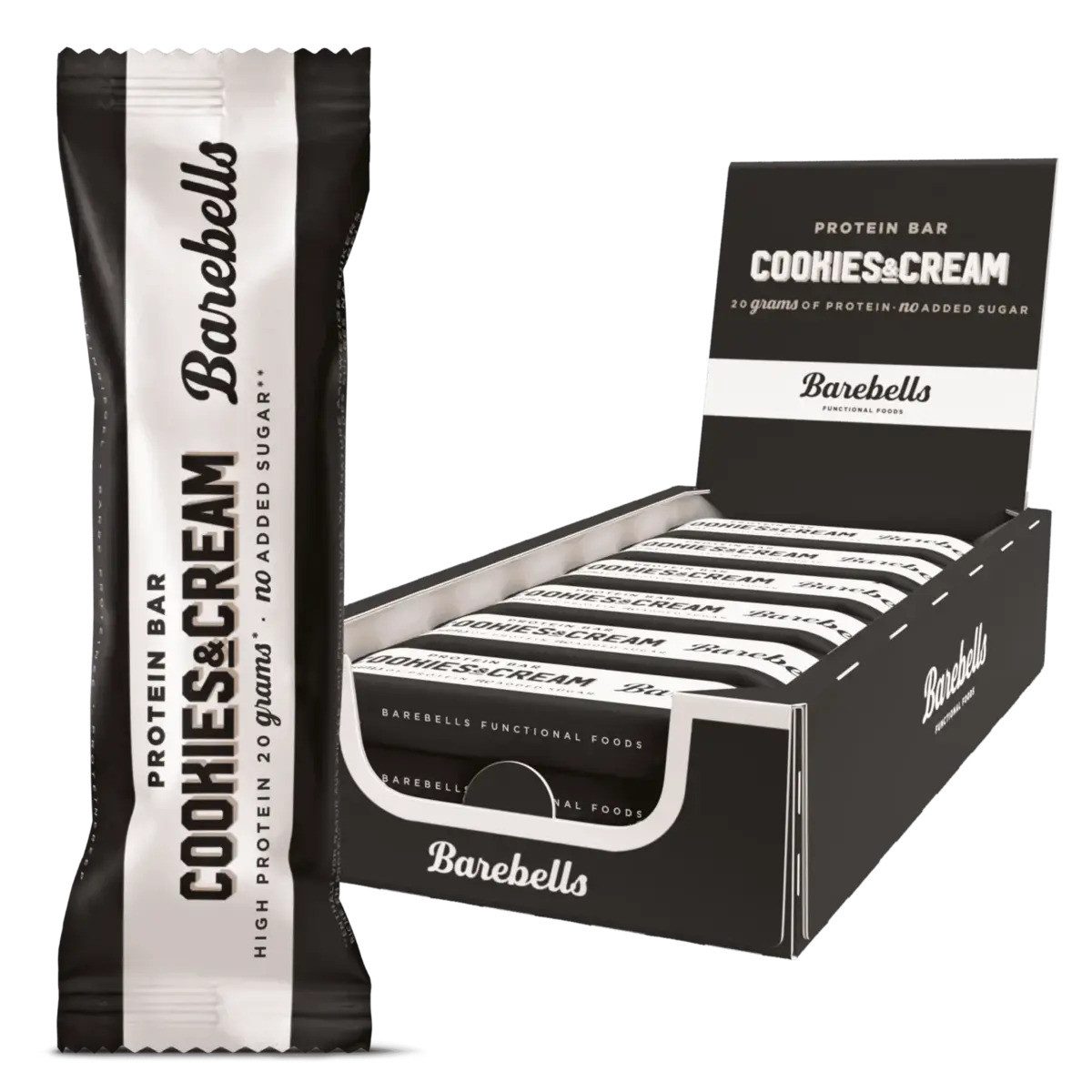 Barebells Protein Bars 12x 55g - Cookies Cream Riegel, 660 g, Riegel