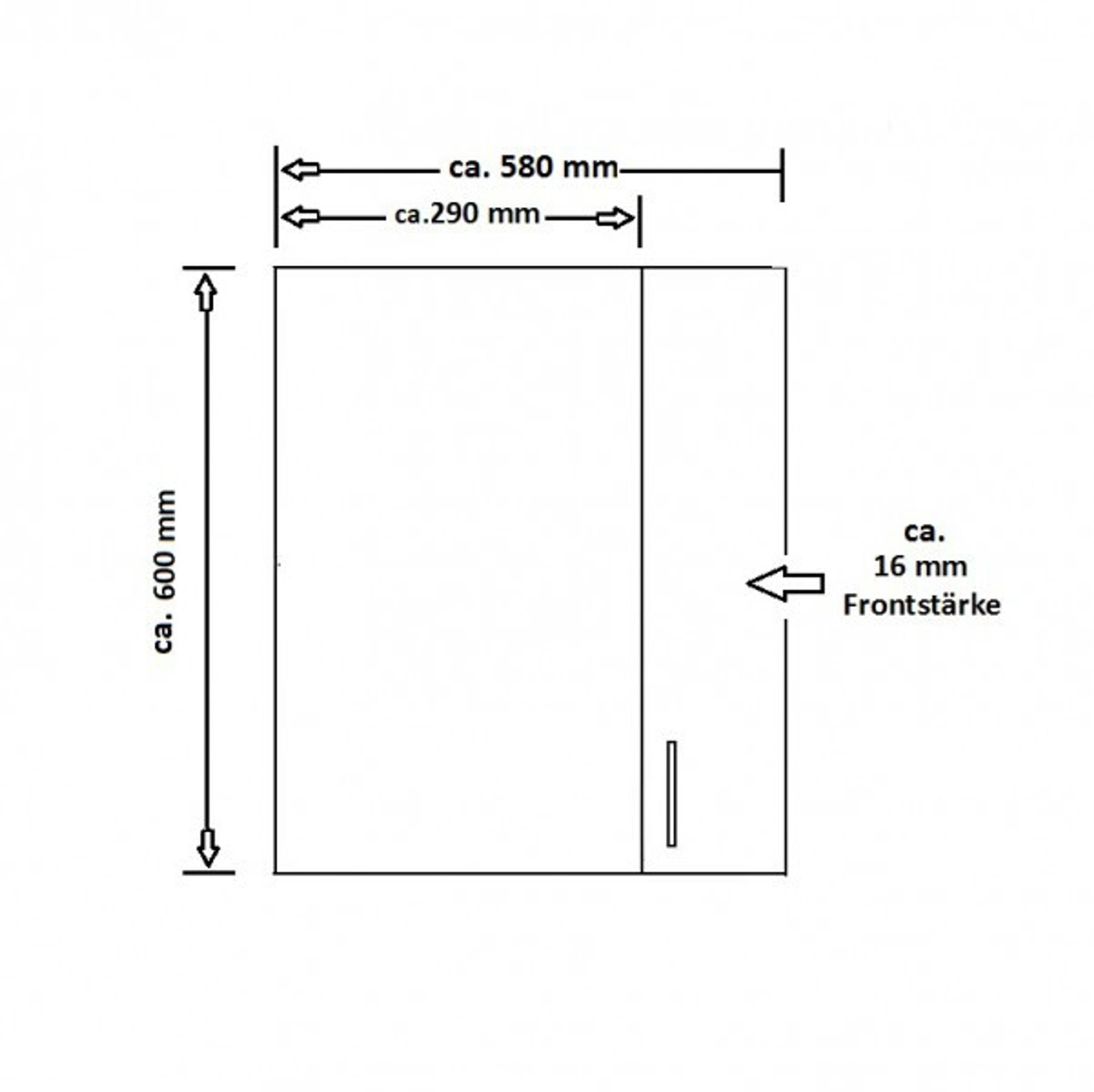 Küchen-Preisbombe Eckhängeschrank 58x58 cm Küche Omega Schwarz Weiss Küchen günstig online kaufen
