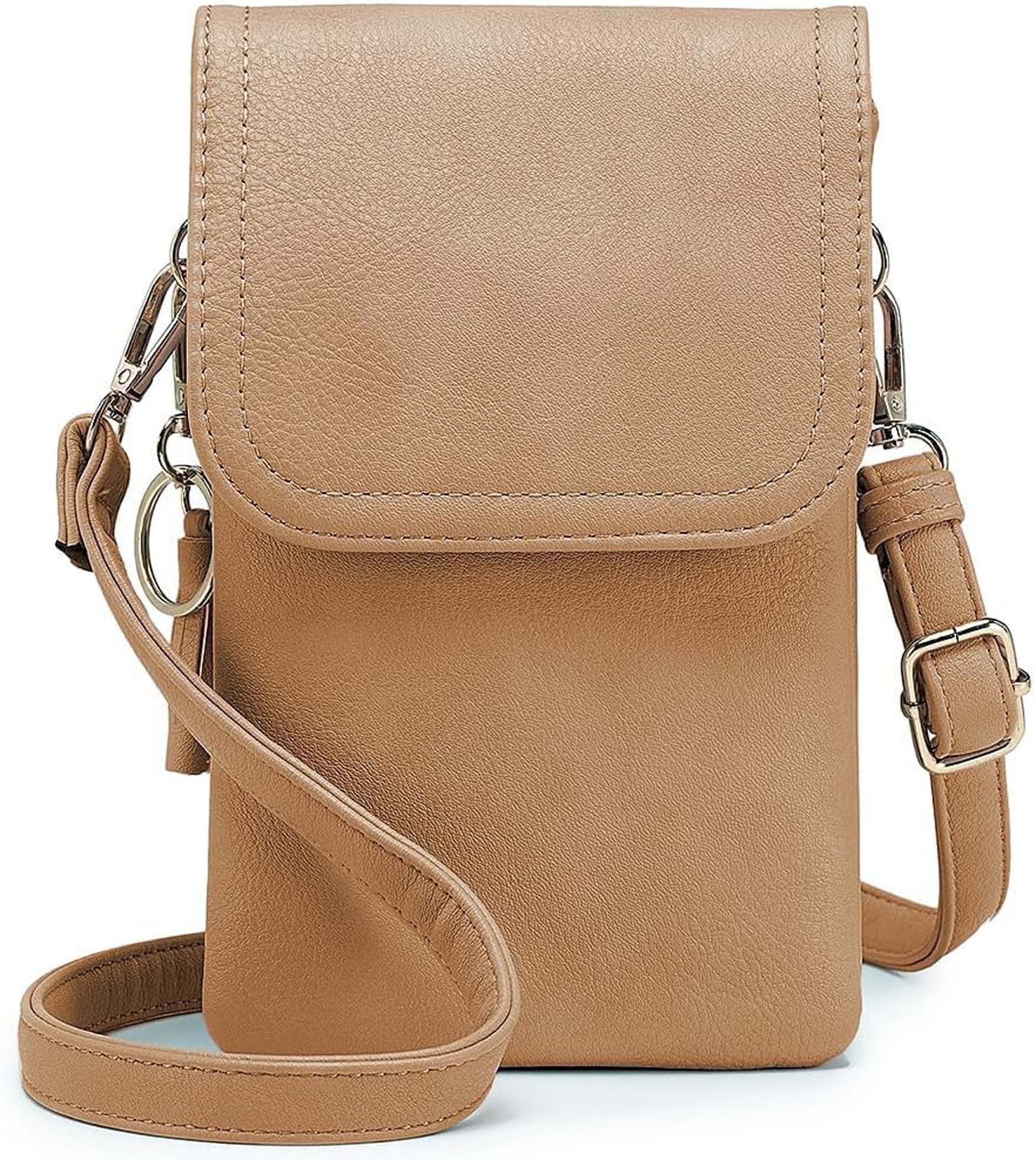 Coonoor Handytasche Damen Geldbörse mit Handyfach und RFID Schutz