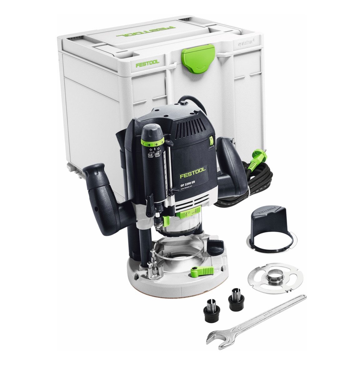 FESTOOL Oberfräse OF 2200 EB-Plus Oberfräse 2200 W 6 - 12,7 mm + Systainer (576215)