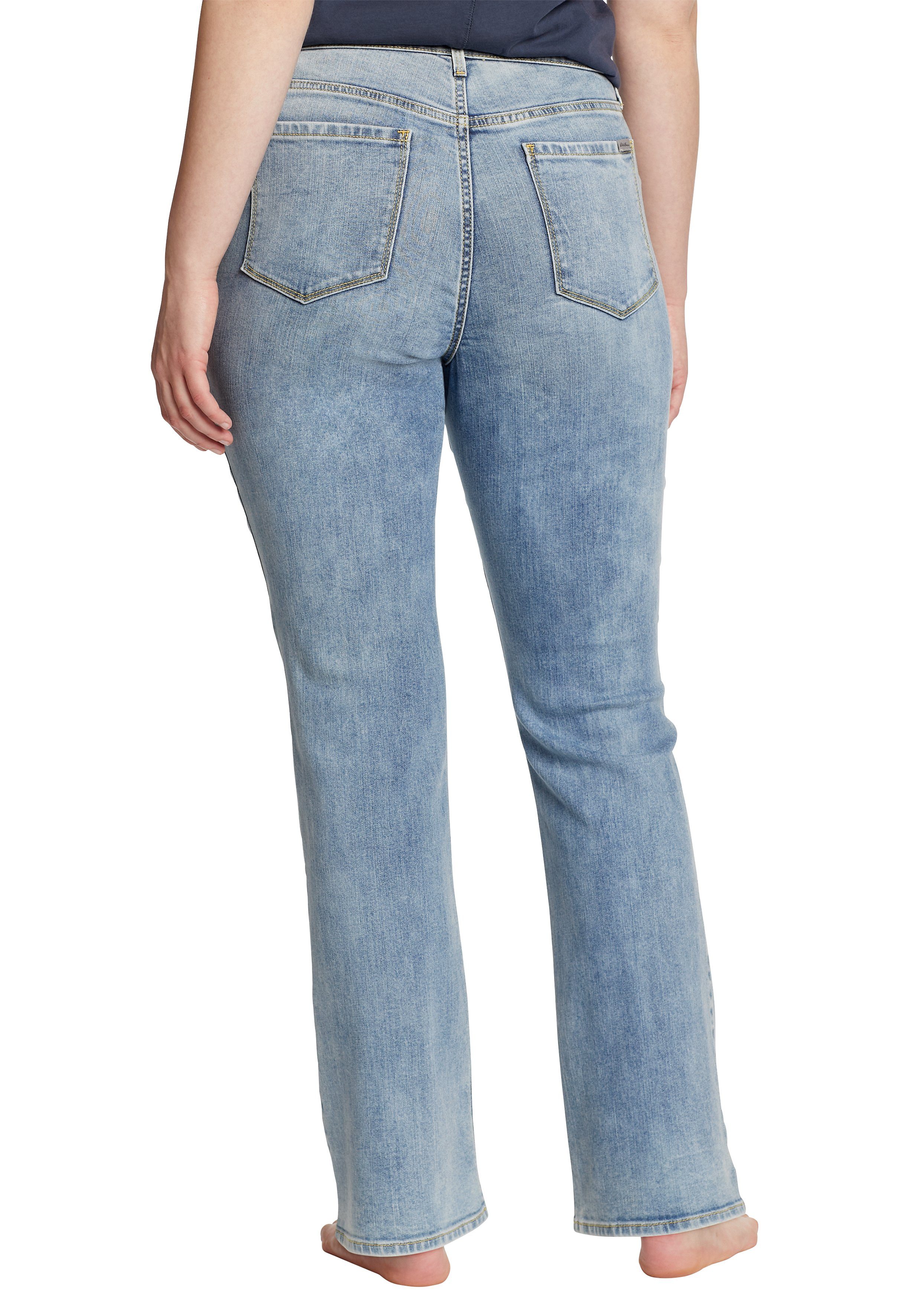 / Haze Bootcut-Jeans High Jeans Rise Voyager - Blue Bauer Eddie Nebelblau Bootcut -
