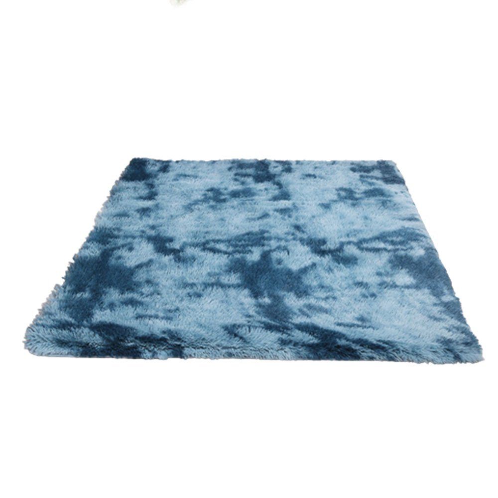 Teppich Teppich Plüsch Flauschiger Teppich Rechteck,große (blau,120 x 160 cm), FELIXLEO