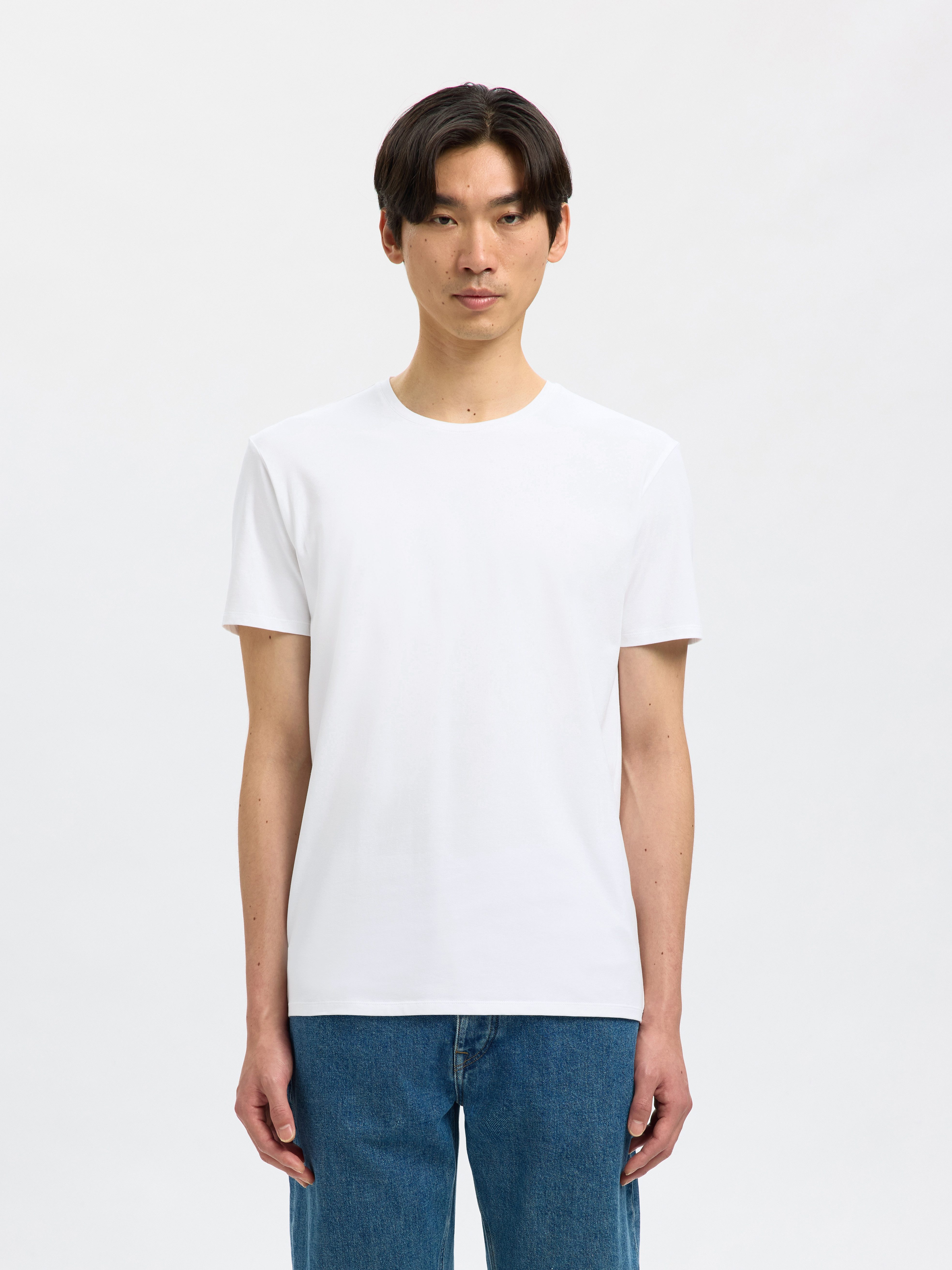 Selected T-Shirt SLHROLAND SS O-NECK TEE 3-PACK NOOS