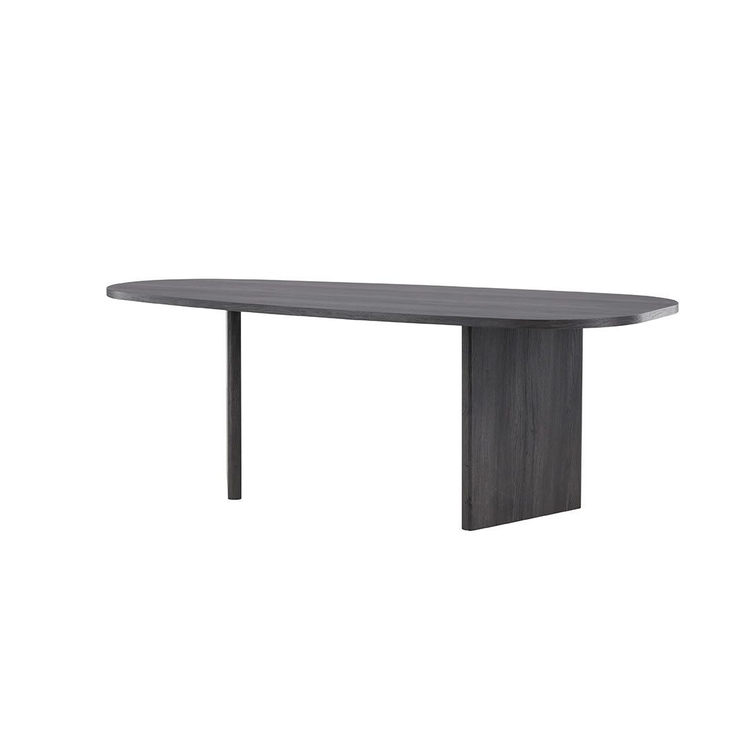 Venture Home Esstisch Grönvik Esstisch oval 100x220 cm schwarz.