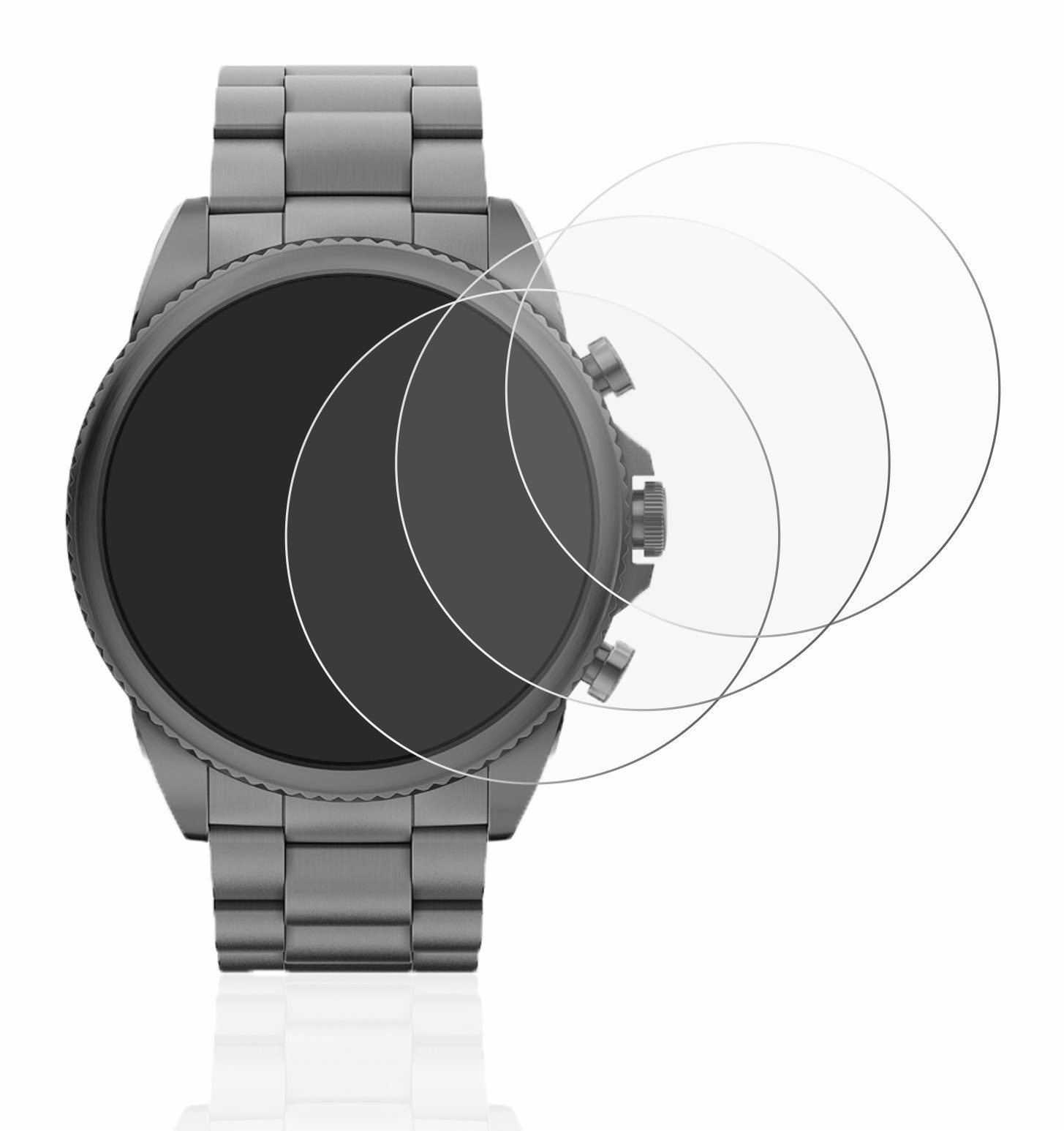 Savvies Displayschutzfolie Schutzfolie für Fossil Gen 6 (44mm), 6 Stück, Displayschutz Schutz Folie Klar Transparent
