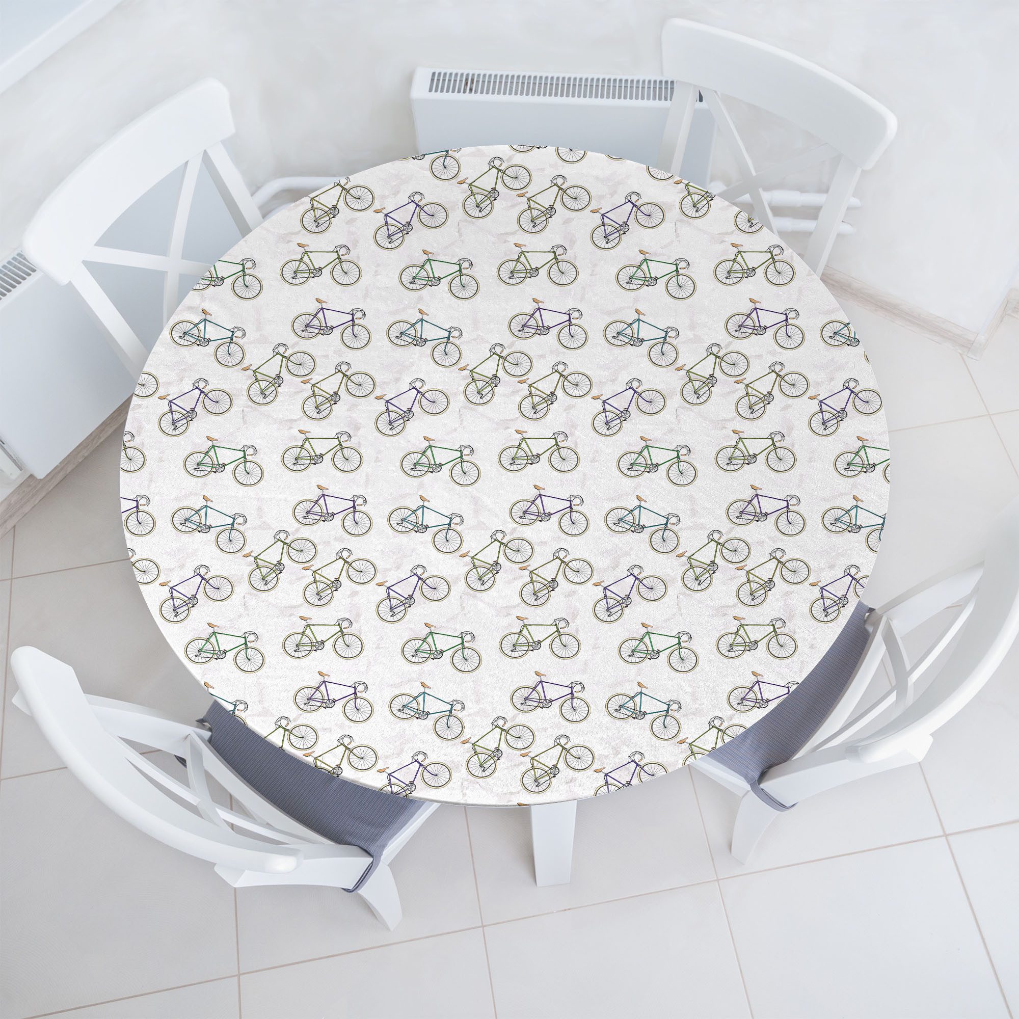 Tischdecke Rundum-elastische Stofftischdecke