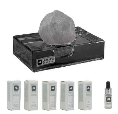 LEONARDO Diffuser Homefragrance ESSENZA, Stein + 5x Essenza Geschenk Set Duft Duftöl Aroma