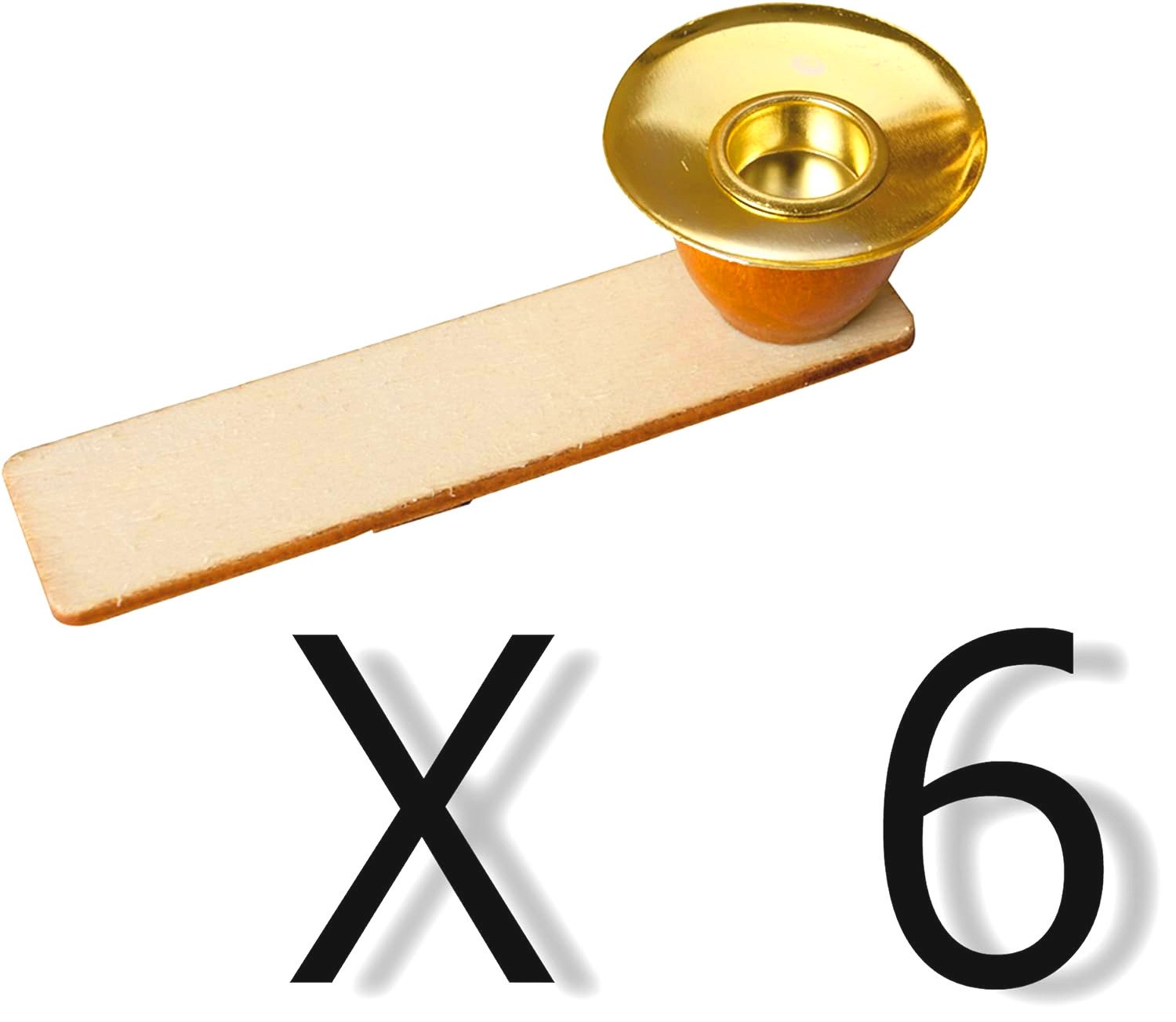 BRUBAKER Weihnachtspyramide Ersatzteil 6er Set Kerzenhalter - 6x Ersatz Hal günstig online kaufen